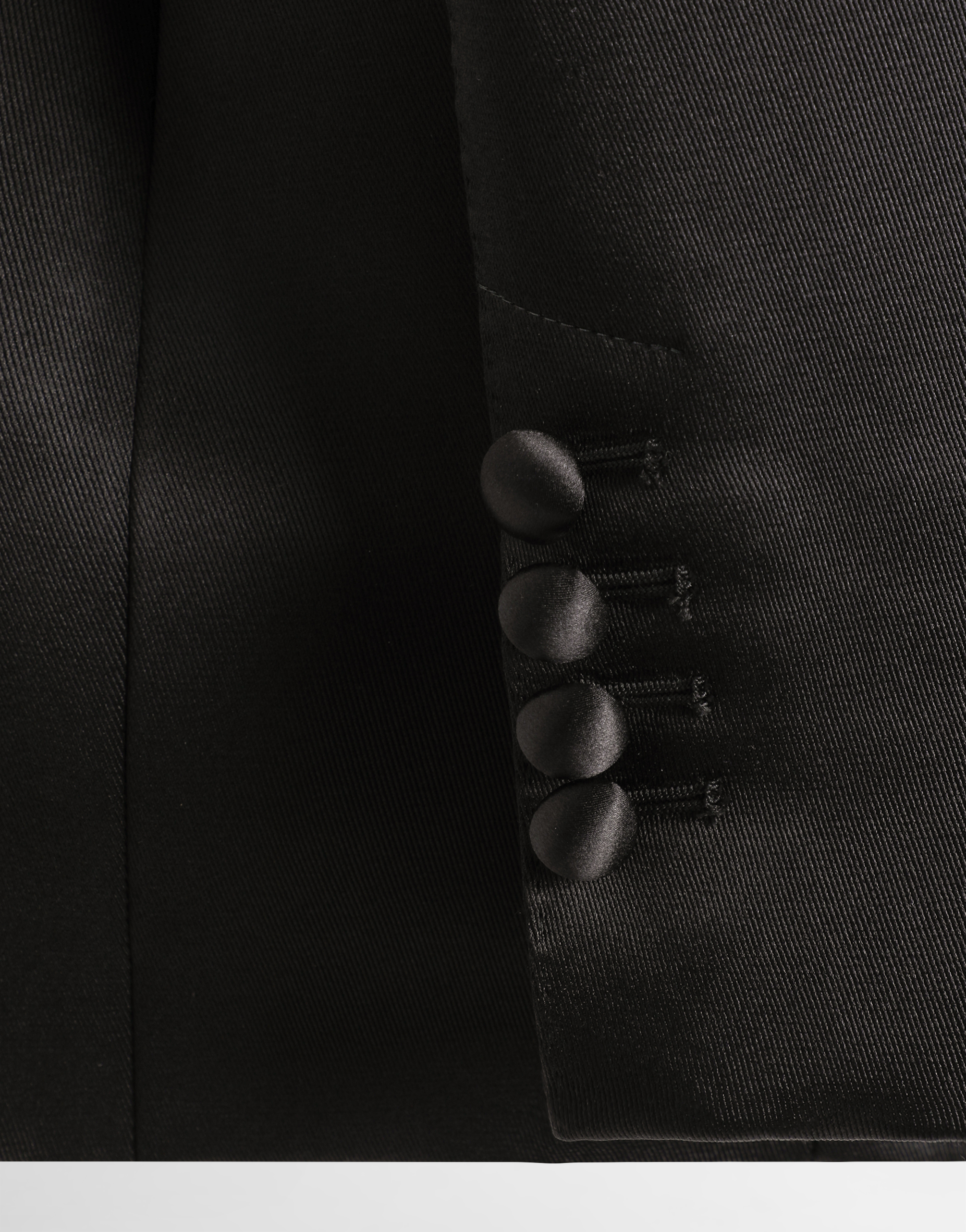 Dolce & Gabbana Double-breasted Duchess Jacket With Conical Cups In Black