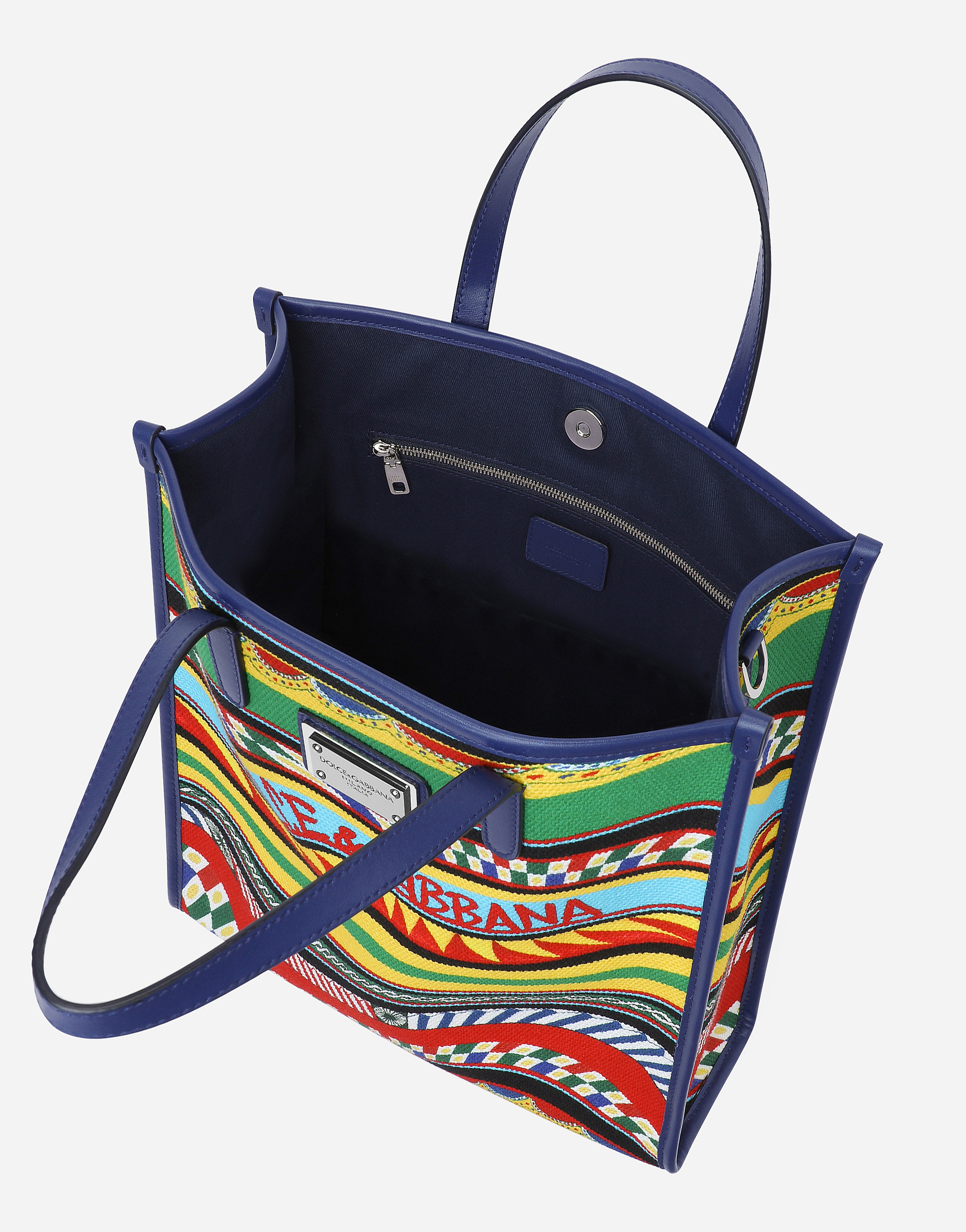 DOLCE & GABBANA SMALL PRINTED CANVAS SHOPPER