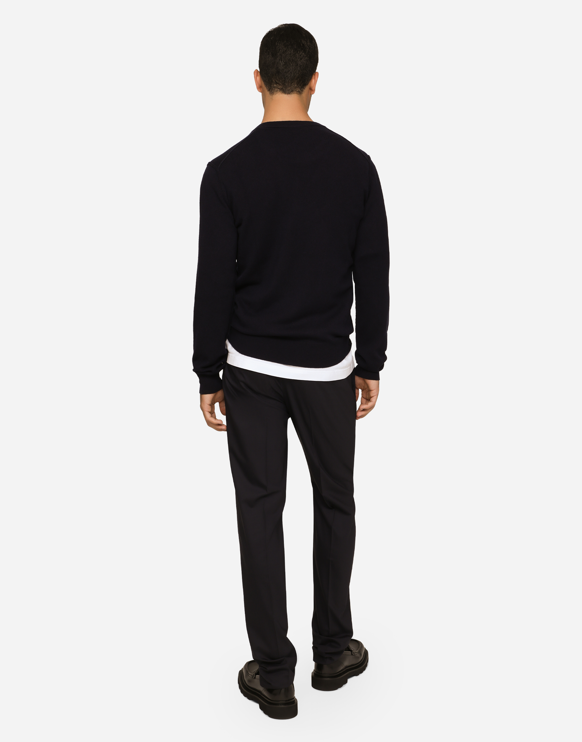  Dolce & Gabbana Pull Girocollo - Man Sweaters And Cardigans Blue 44 