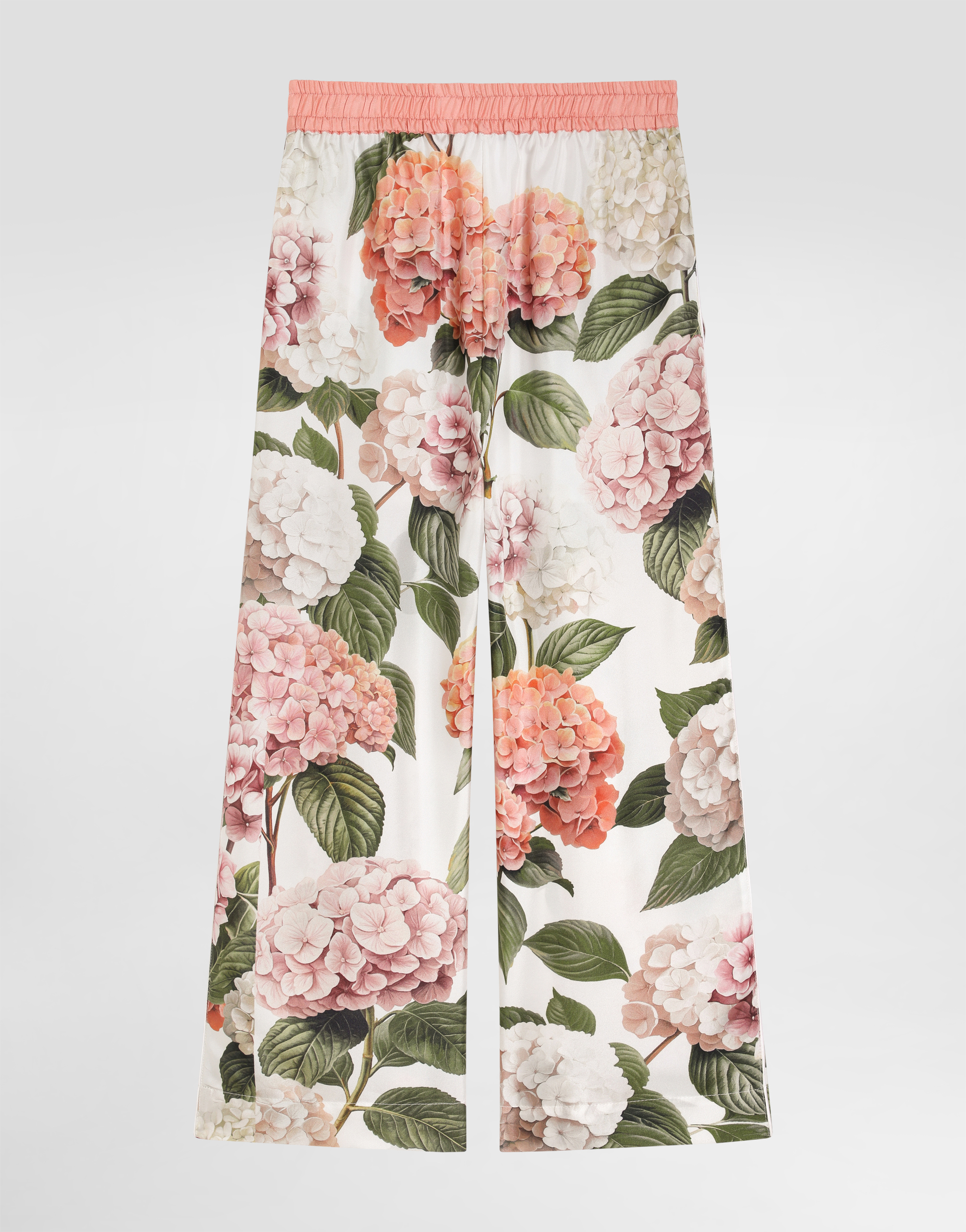  Dolce & Gabbana Dolce & Gabbana Hydrangea-print Vanity Twill Trousers - Woman Trousers And Skirts Multicolor 4 Years 