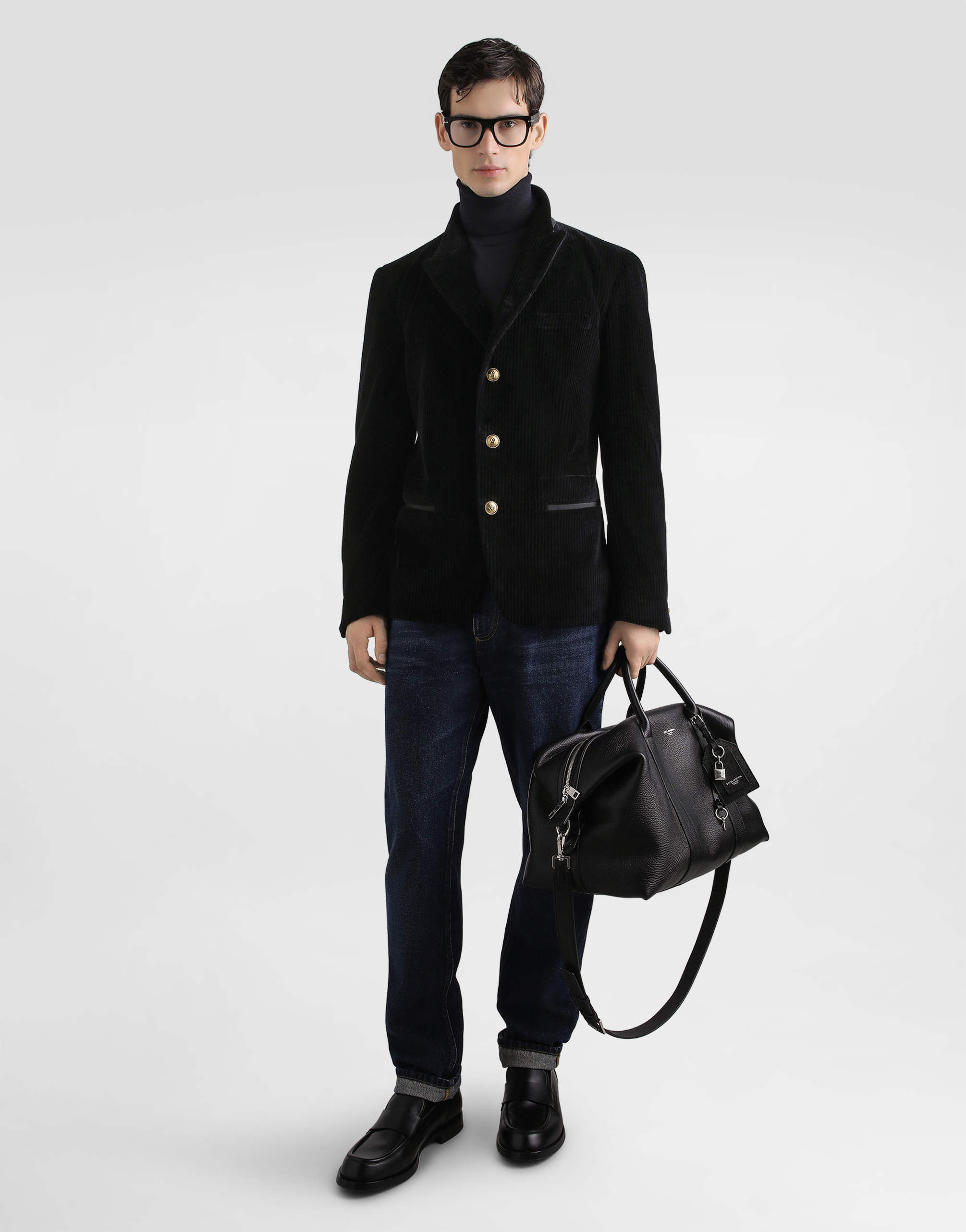 Dolce & Gabbana 5-pocket Jeans With Belt Loops And Contrast Stitching In Blue