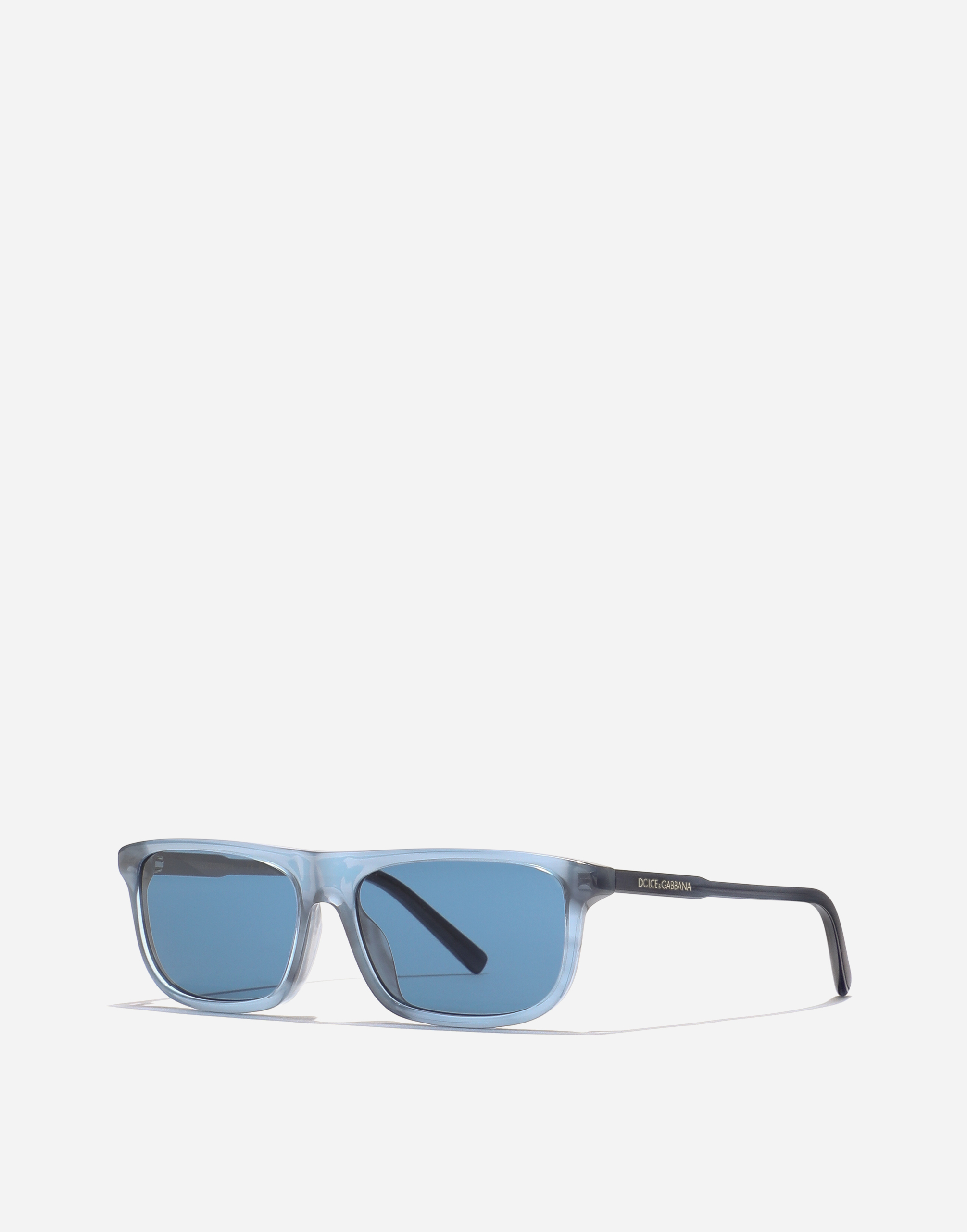  Dolce & Gabbana Dg Everyday Sunglasses - Homme Lunettes De Soleil Transp Blue On Striped Blue Onesize 