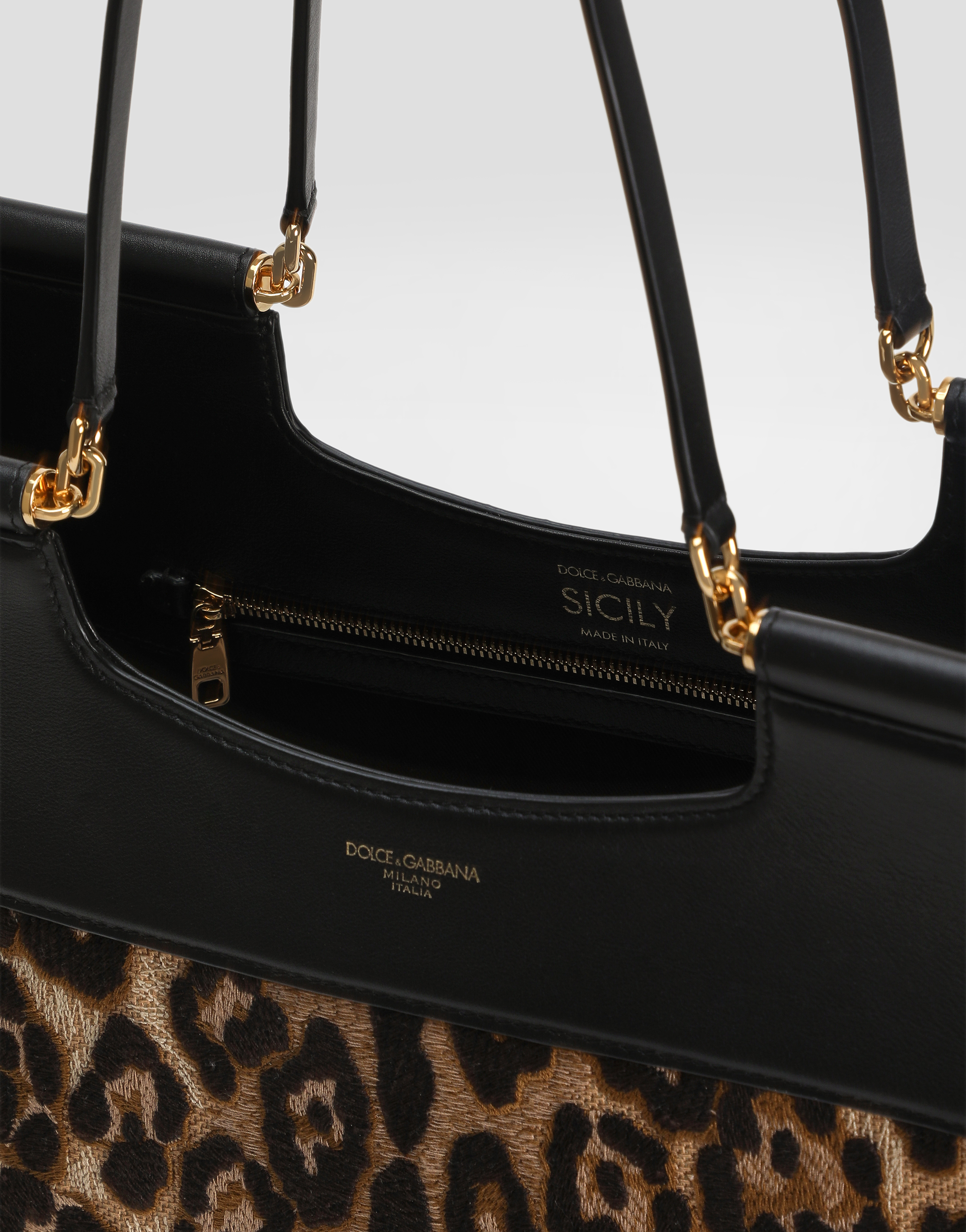 Sicily large shopping bag with embroidery