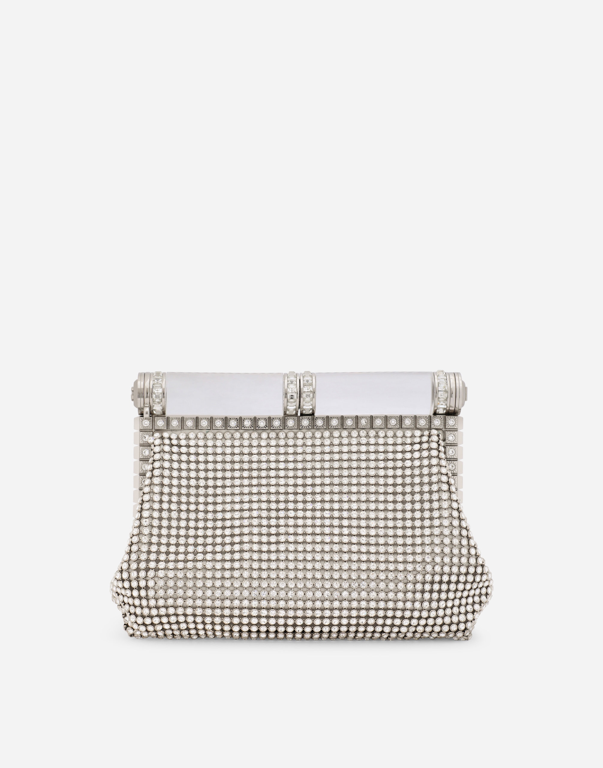 Mesh bag with rhinestone detailing