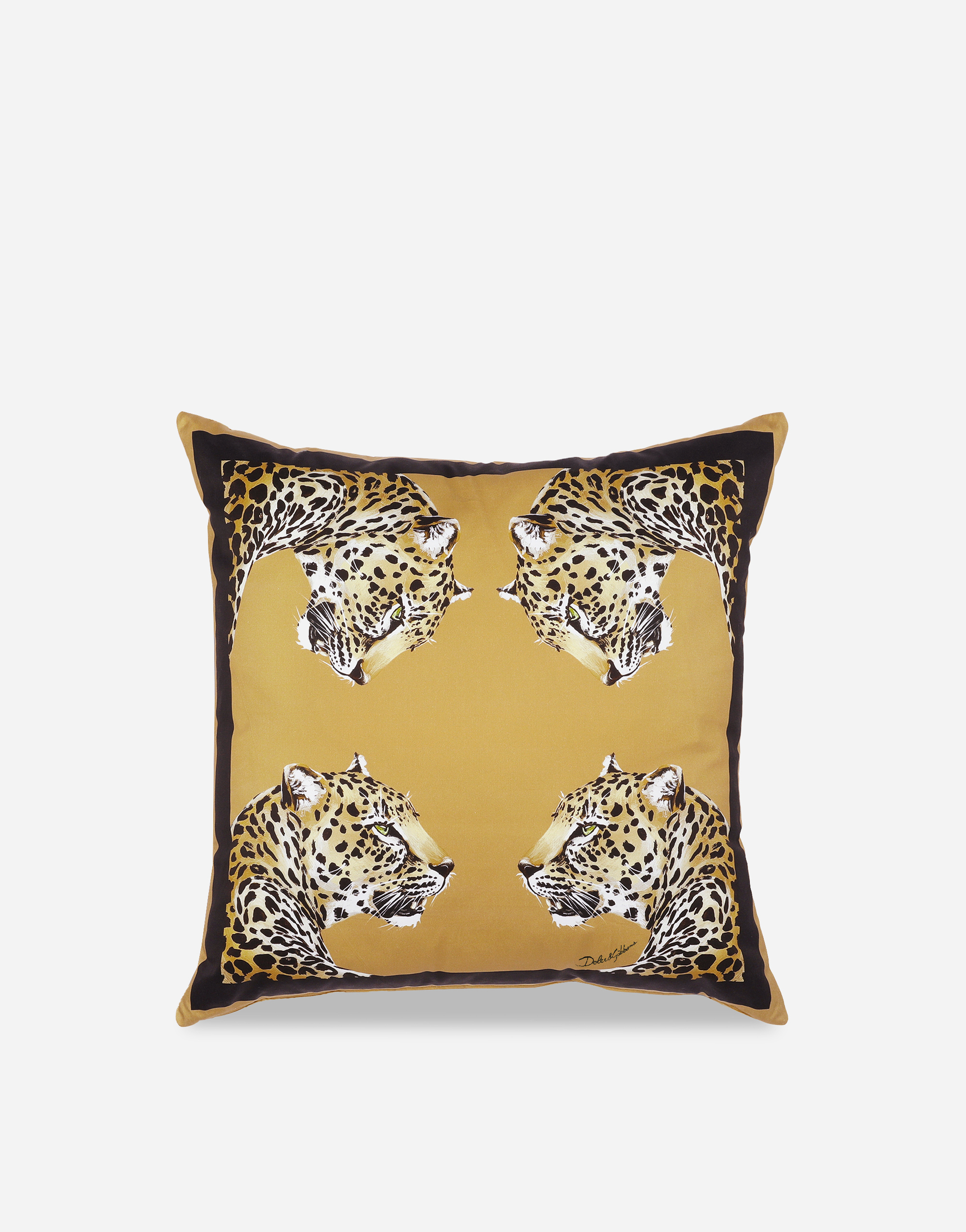 Dolce & Gabbana Duchesse Cotton Cushion Medium Multicolor Unisex Onesize