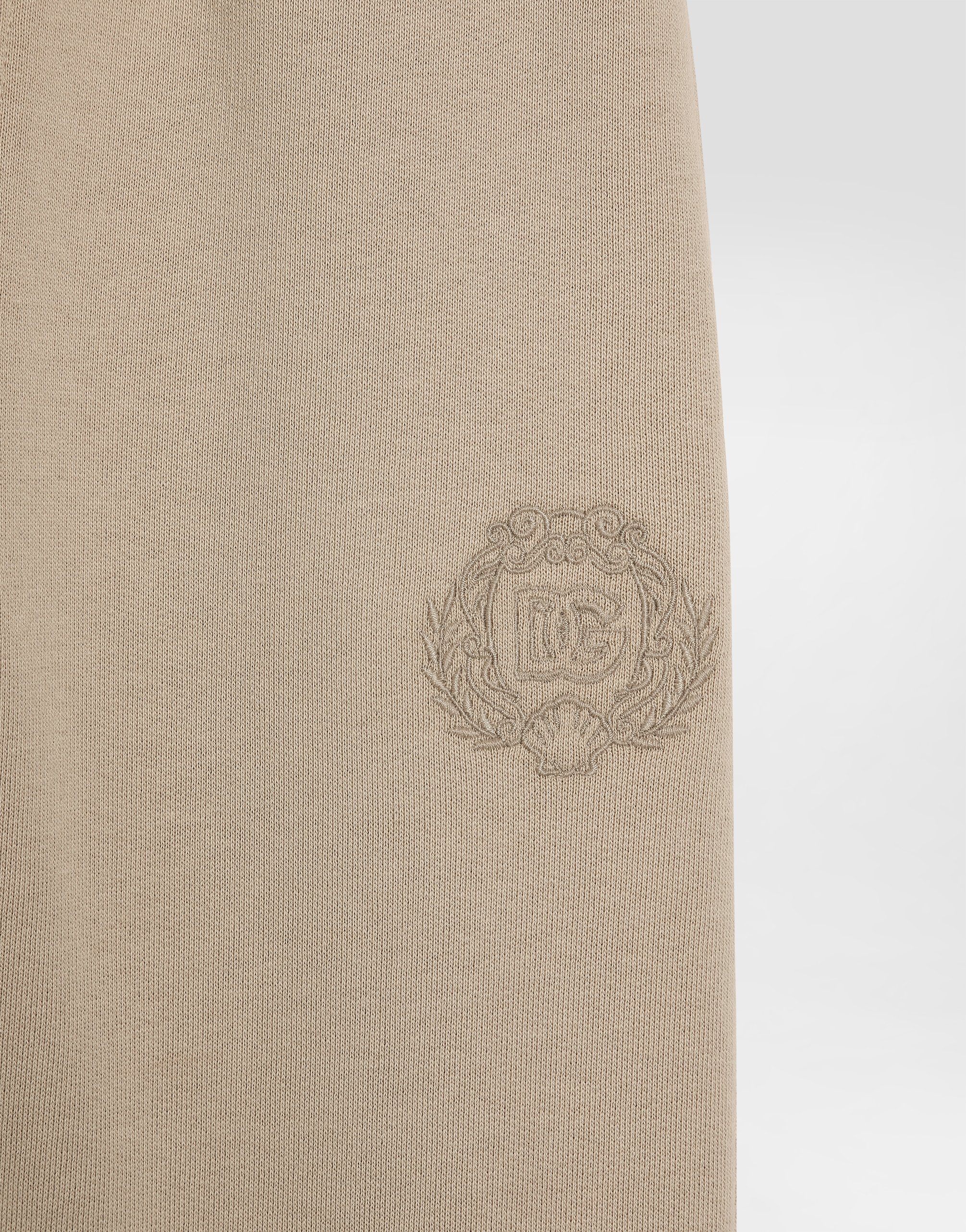 Fleece trousers with DG embroidery