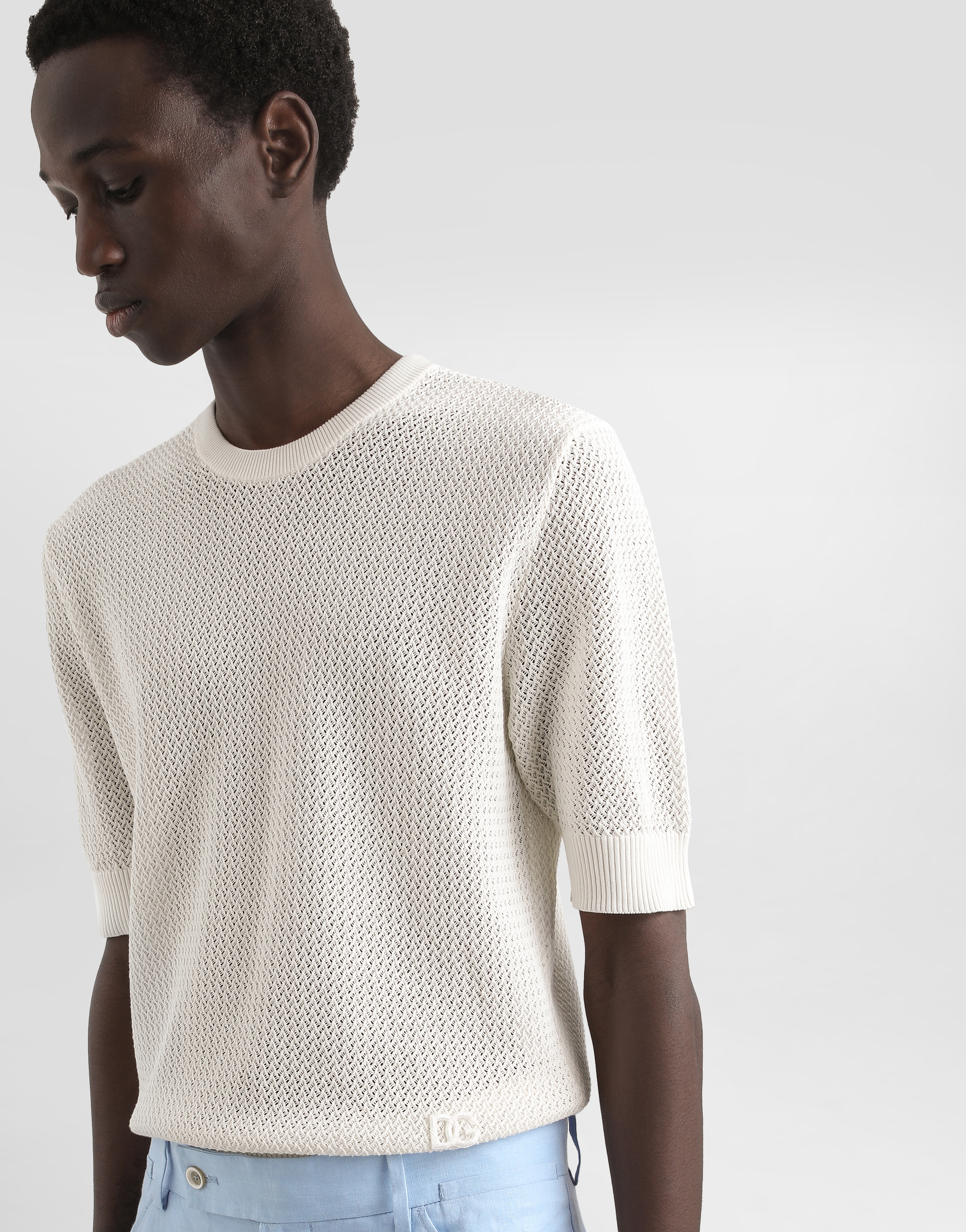 Cotton crewneck pullover