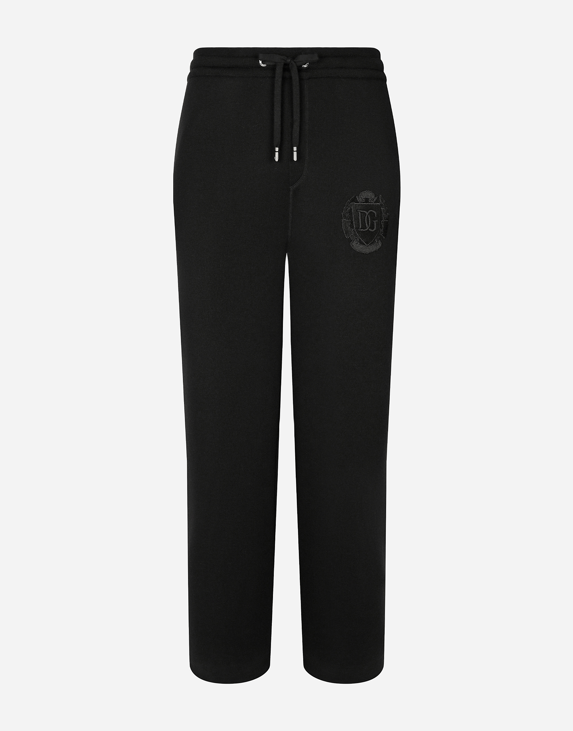 Dolce & Gabbana Wool Jogging Pants - Man Pants And Shorts Black