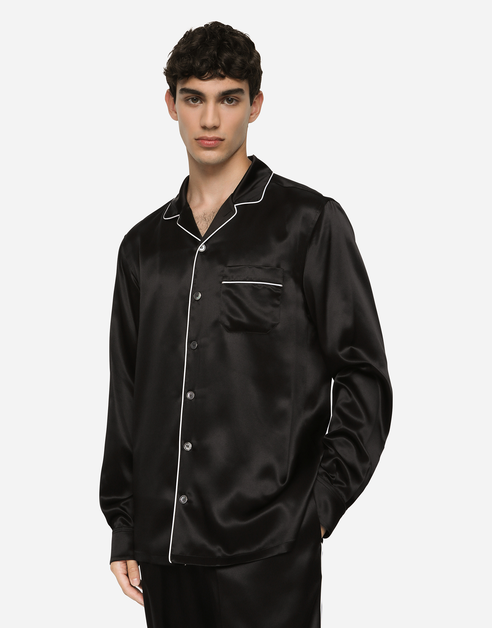 DOLCE & GABBANA SILK PAJAMA SHIRT