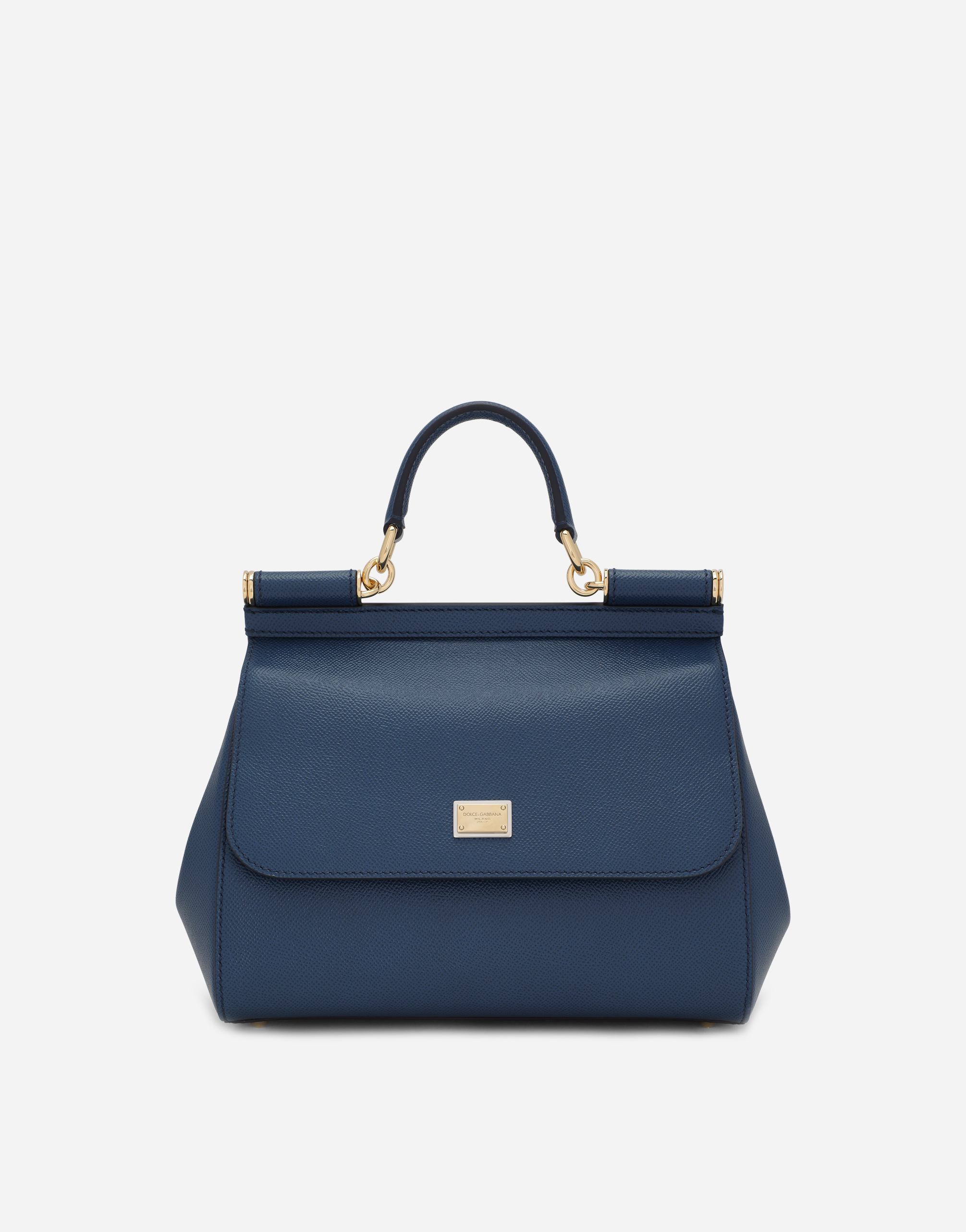 Dolce & Gabbana Borsa A Mano - Woman Handbags Blue Leather Onesize