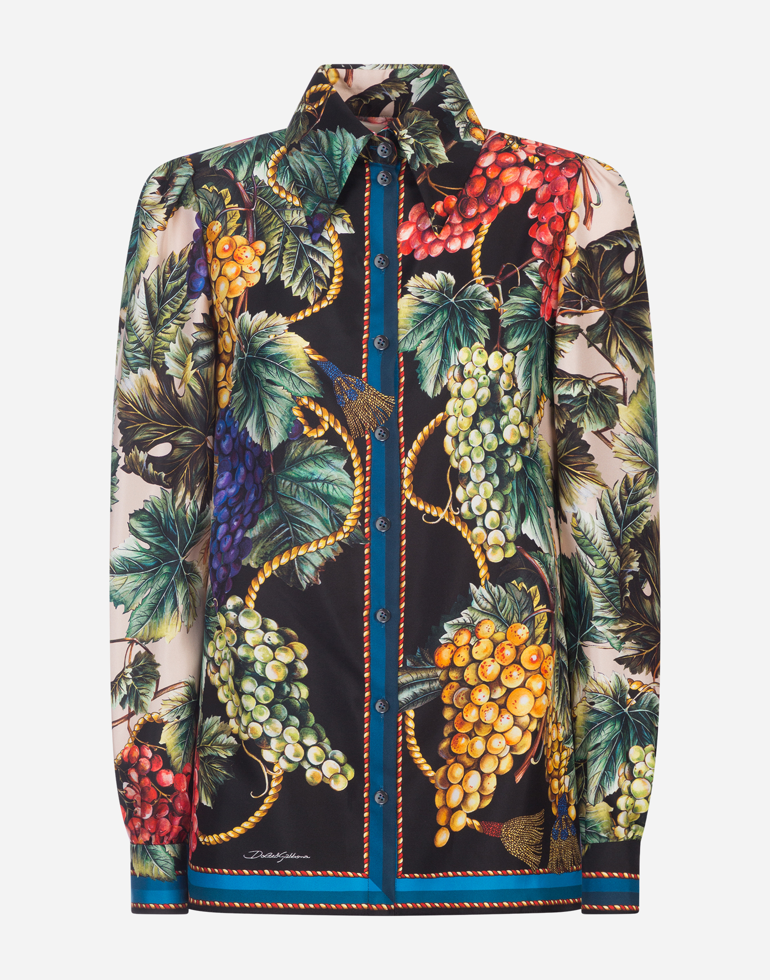Dolce and gabbana grape print dress sale