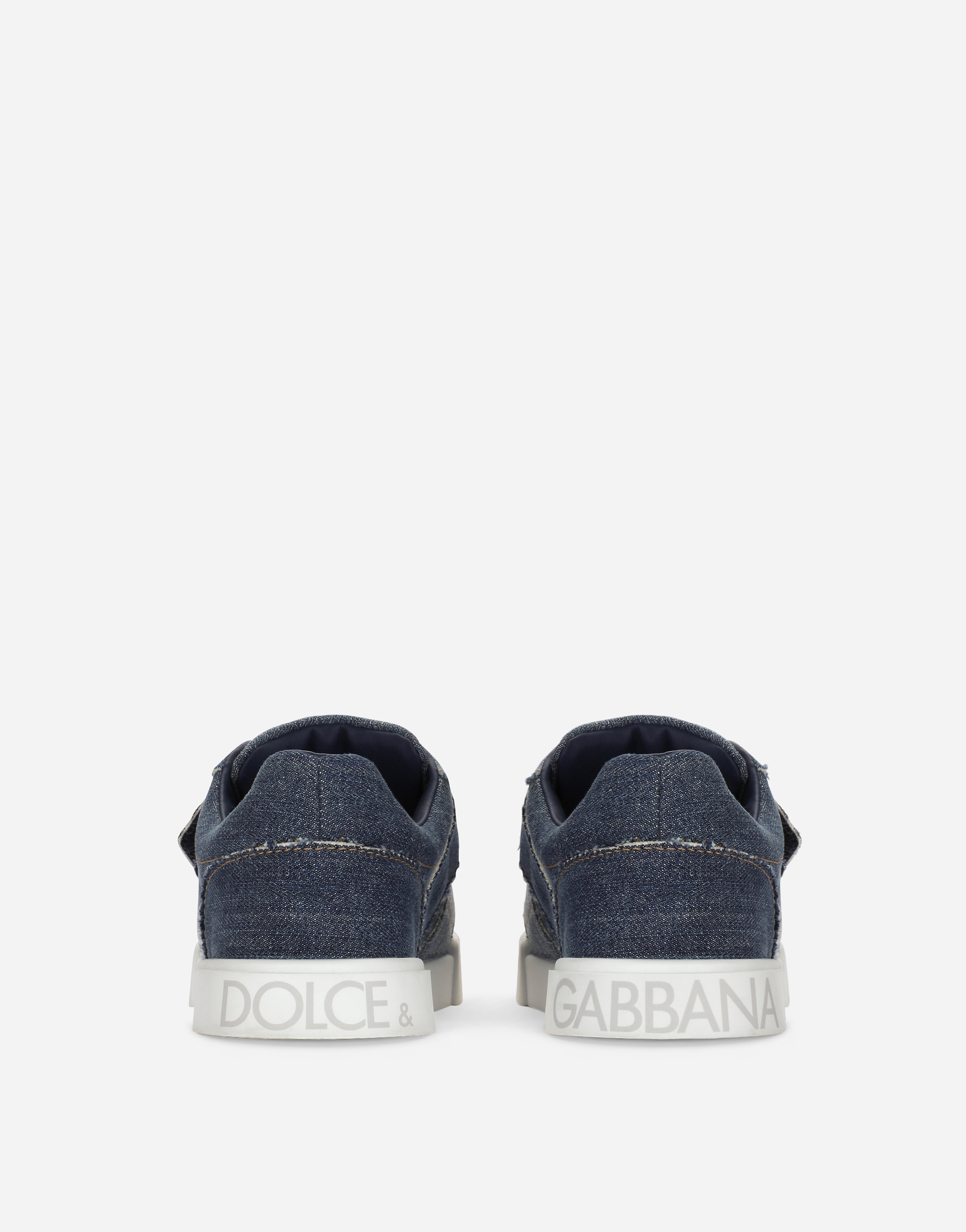 DOLCE & GABBANA DENIM PORTOFINO LIGHT SNEAKERS