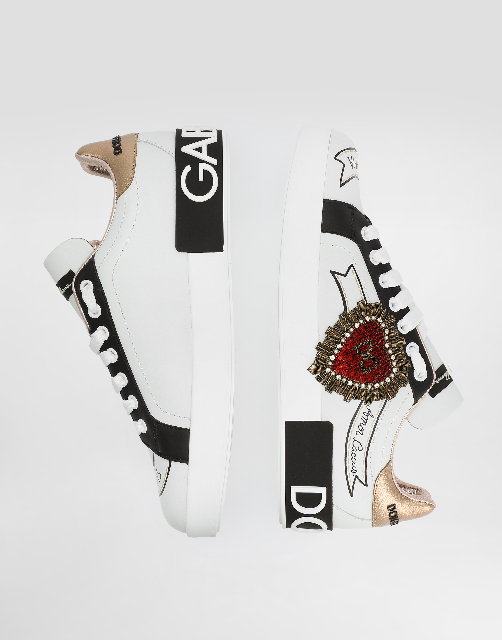 Printed calfskin on sale portofino sneakers