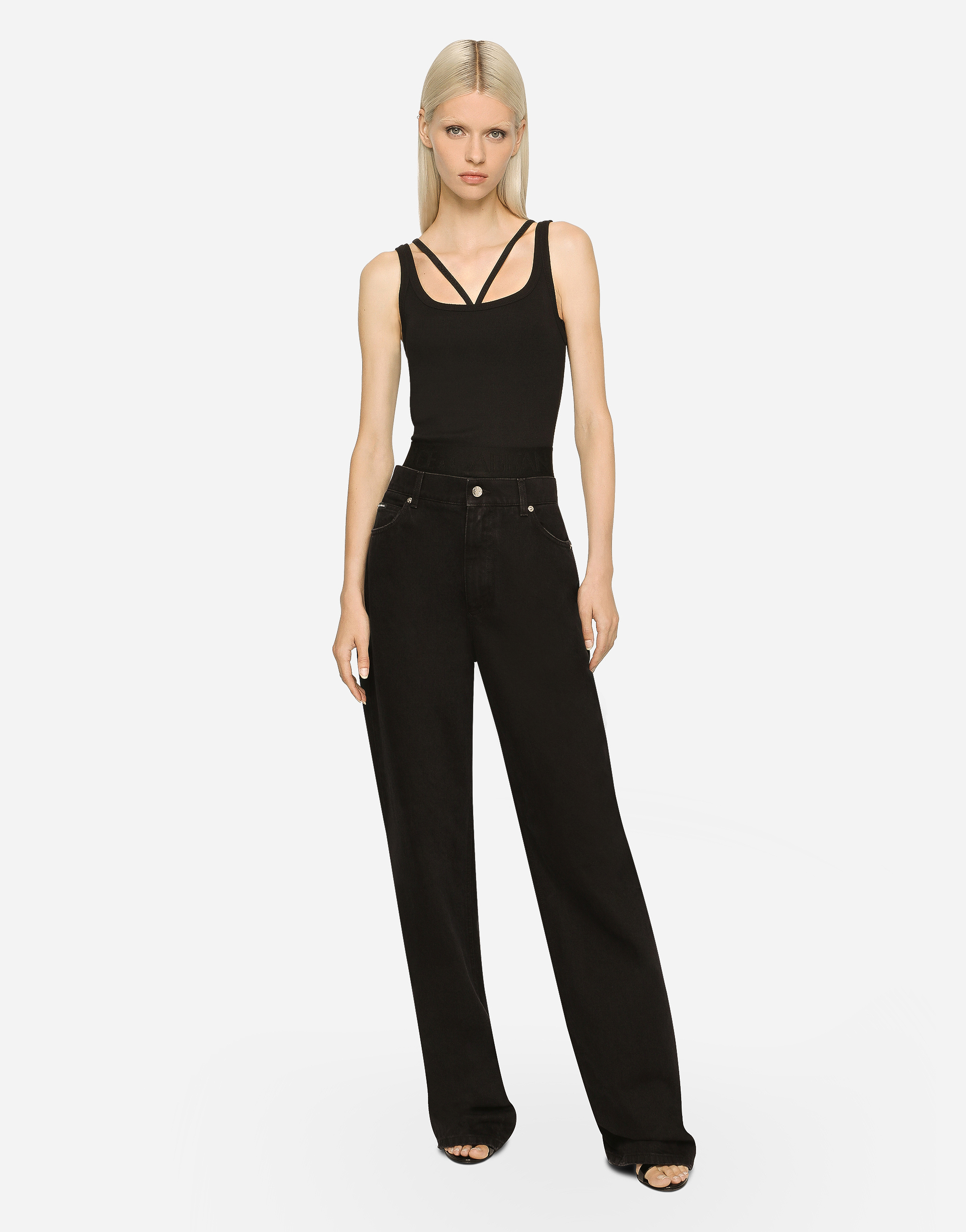 Dolce & Gabbana Flared Denim Jeans In Multi