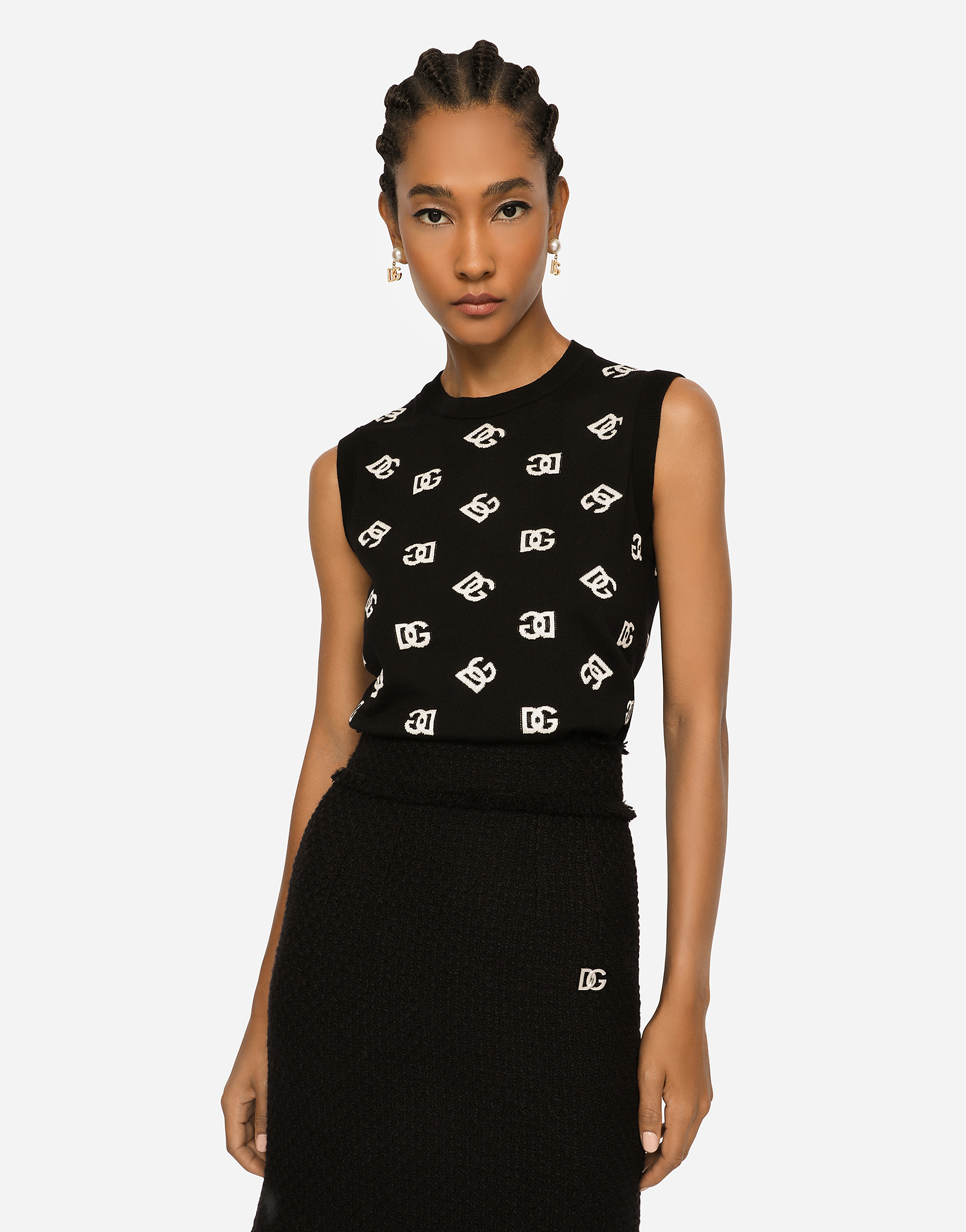 Dolce & Gabbana Wool T-shirt In Multicolor