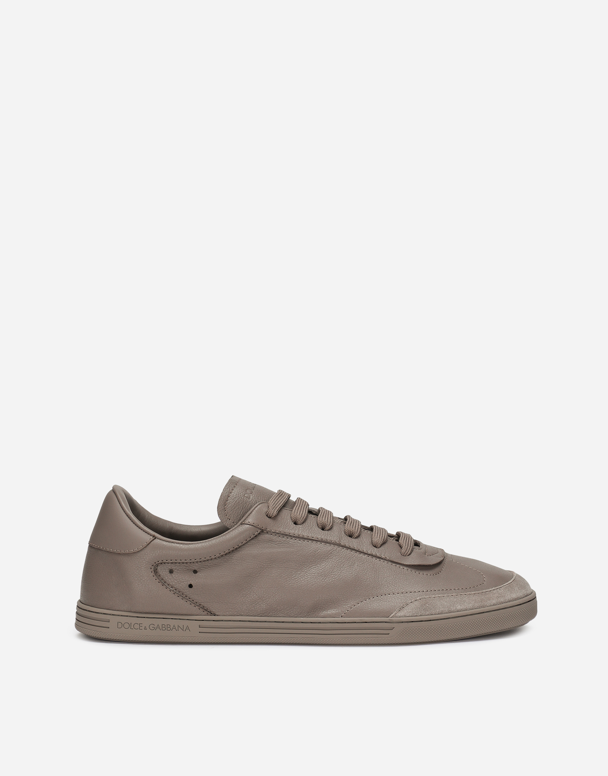 Dolce & Gabbana Saint Tropez Calfskin Sneakers - Man Sneakers Turtle Dove