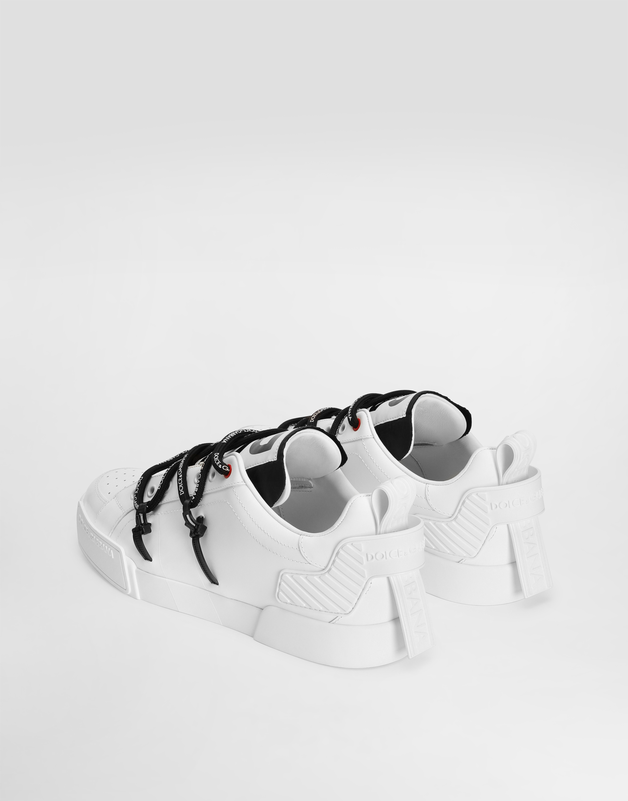 Dolce & Gabbana Dolce And Gabbana White Insert Portofino Sneakers In Multicolor