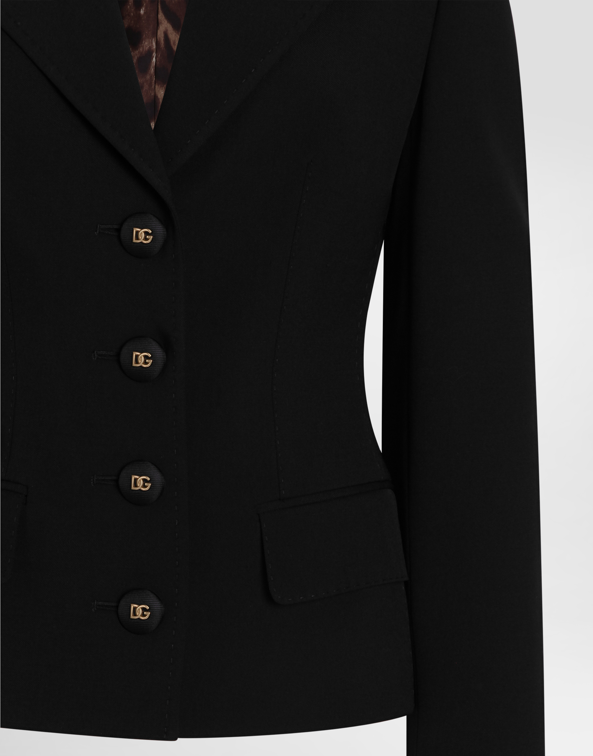 Dolce & Gabbana Single-breasted Jacket In Black