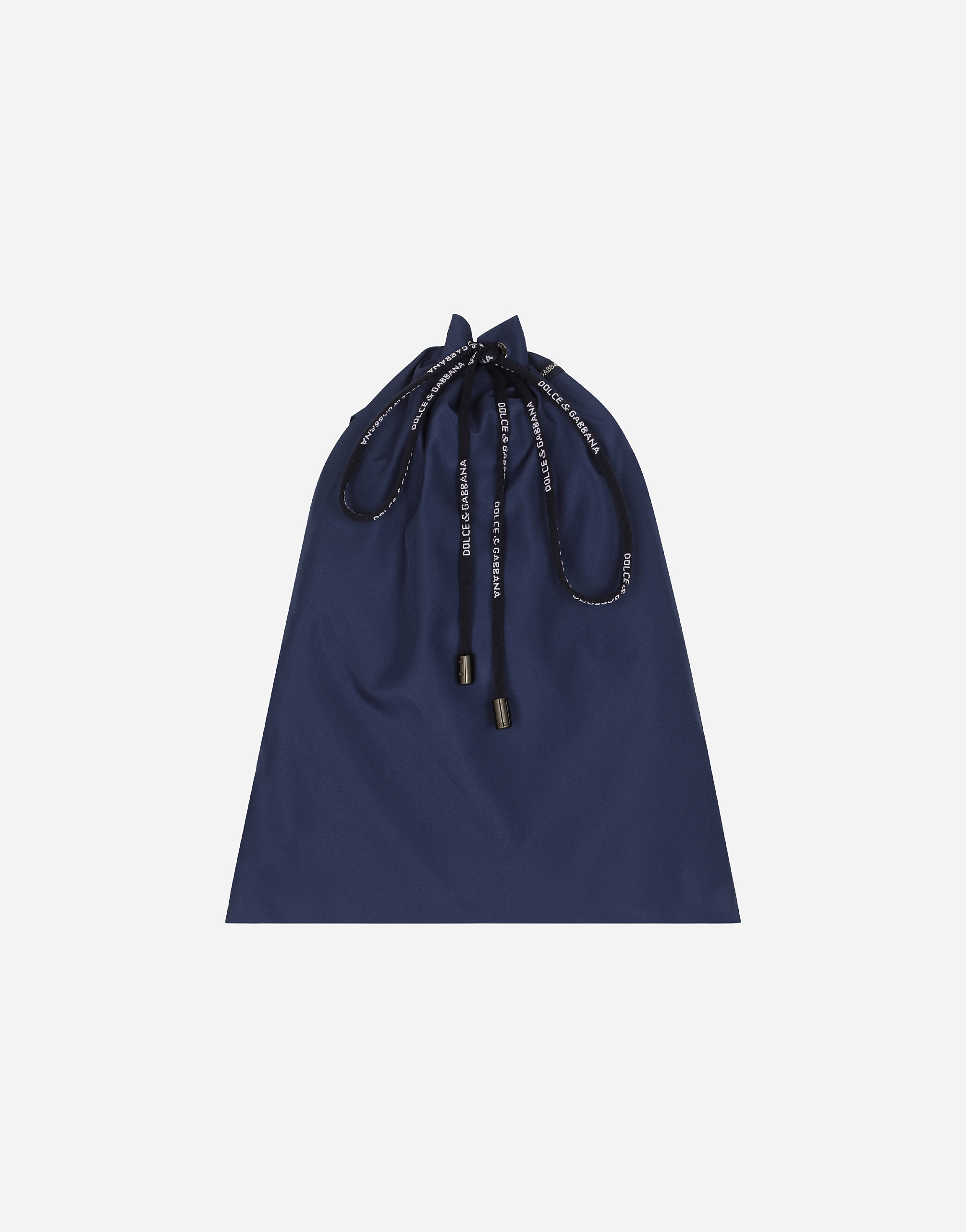 Dolce & Gabbana Boxer Da Mare Medio Con Placca Logata In Blue