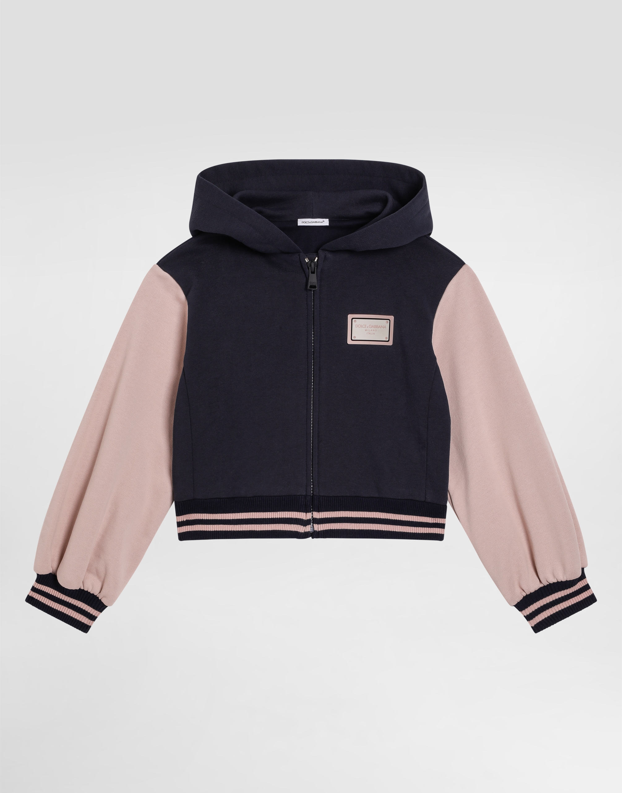 Jersey hoodie with logo