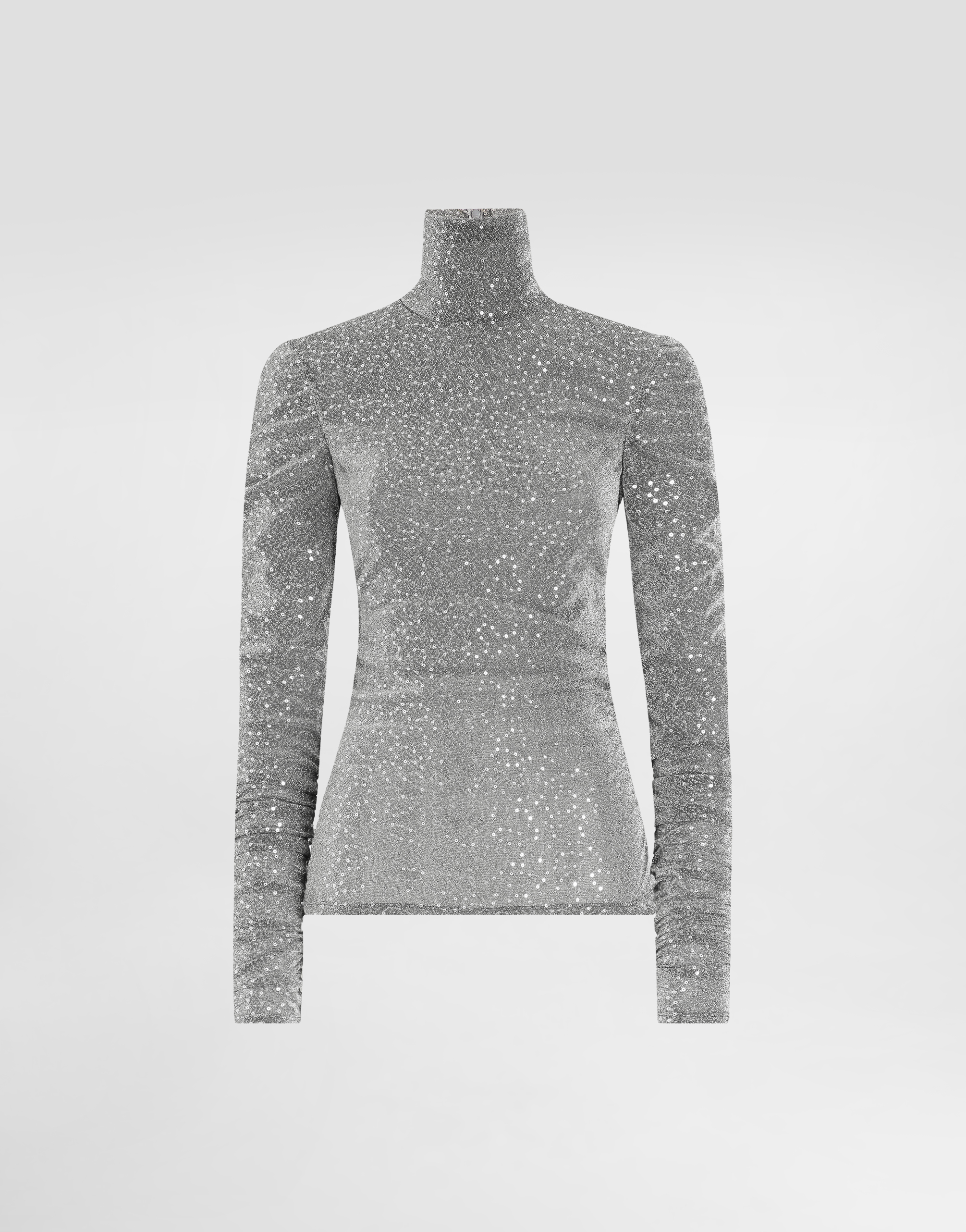 Dolce & Gabbana Sequinned Top In Silver