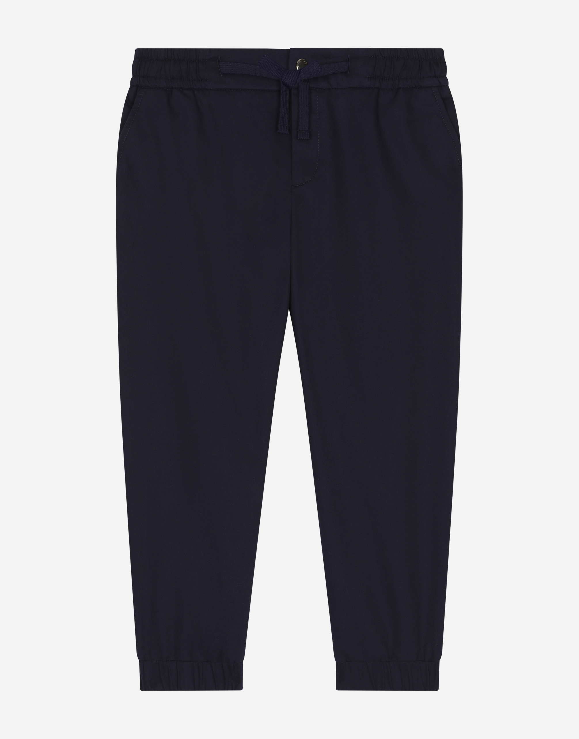 Sporty pants with logo tag