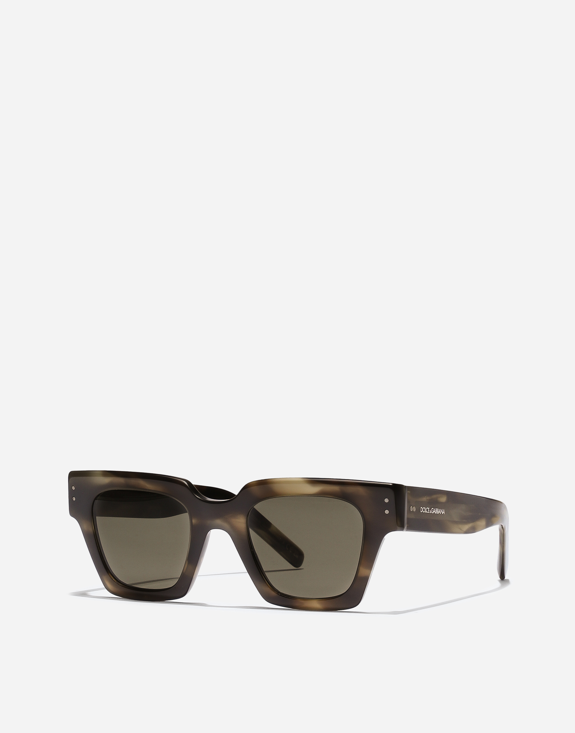 Dolce & Gabbana Tortoiseshell-pattern Sunglasses In Green