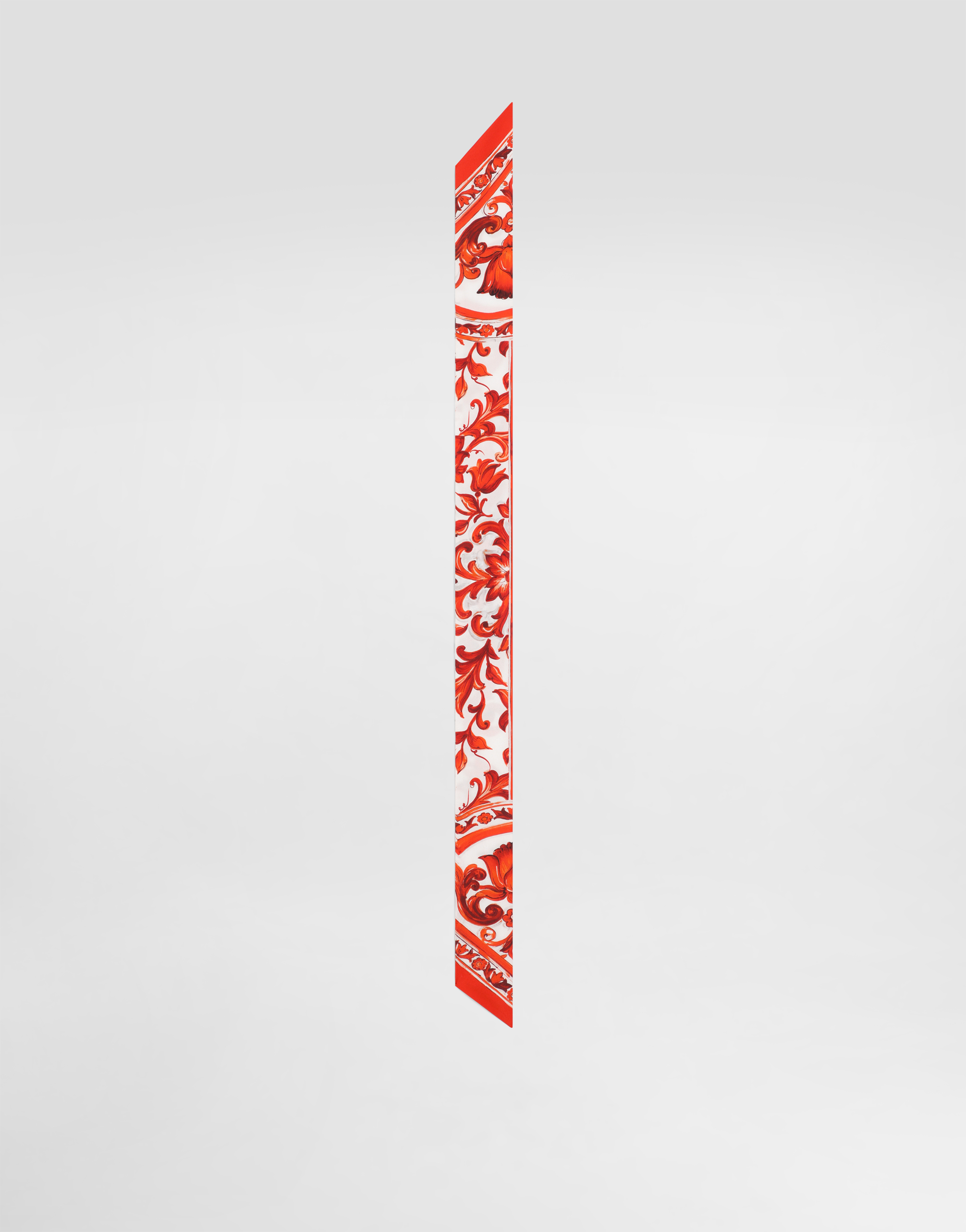  Dolce & Gabbana Schal 6x100 Aus Seidentwill Mit Maiolika-print - Frau Schals Und Tücher Multicolor Pz 