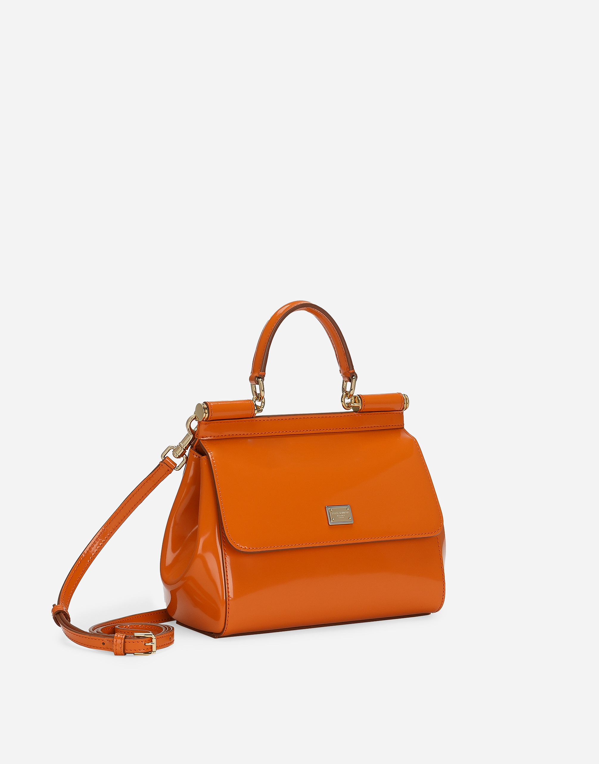 Shop Dolce & Gabbana Medium Sicily Handbag In Orange