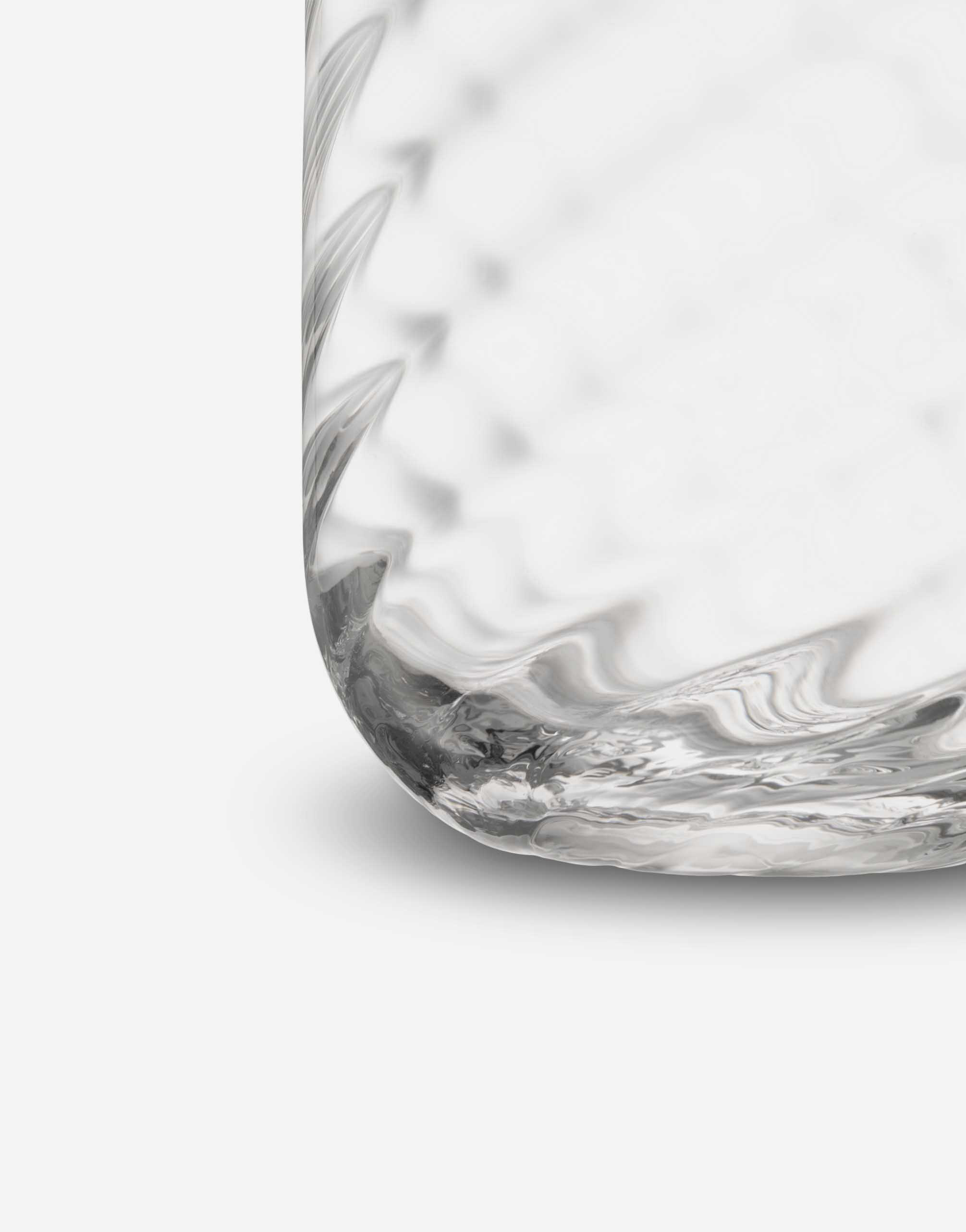 Dolce & Gabbana Set 2 Hand-blown Murano Water Glasses In Multicolor