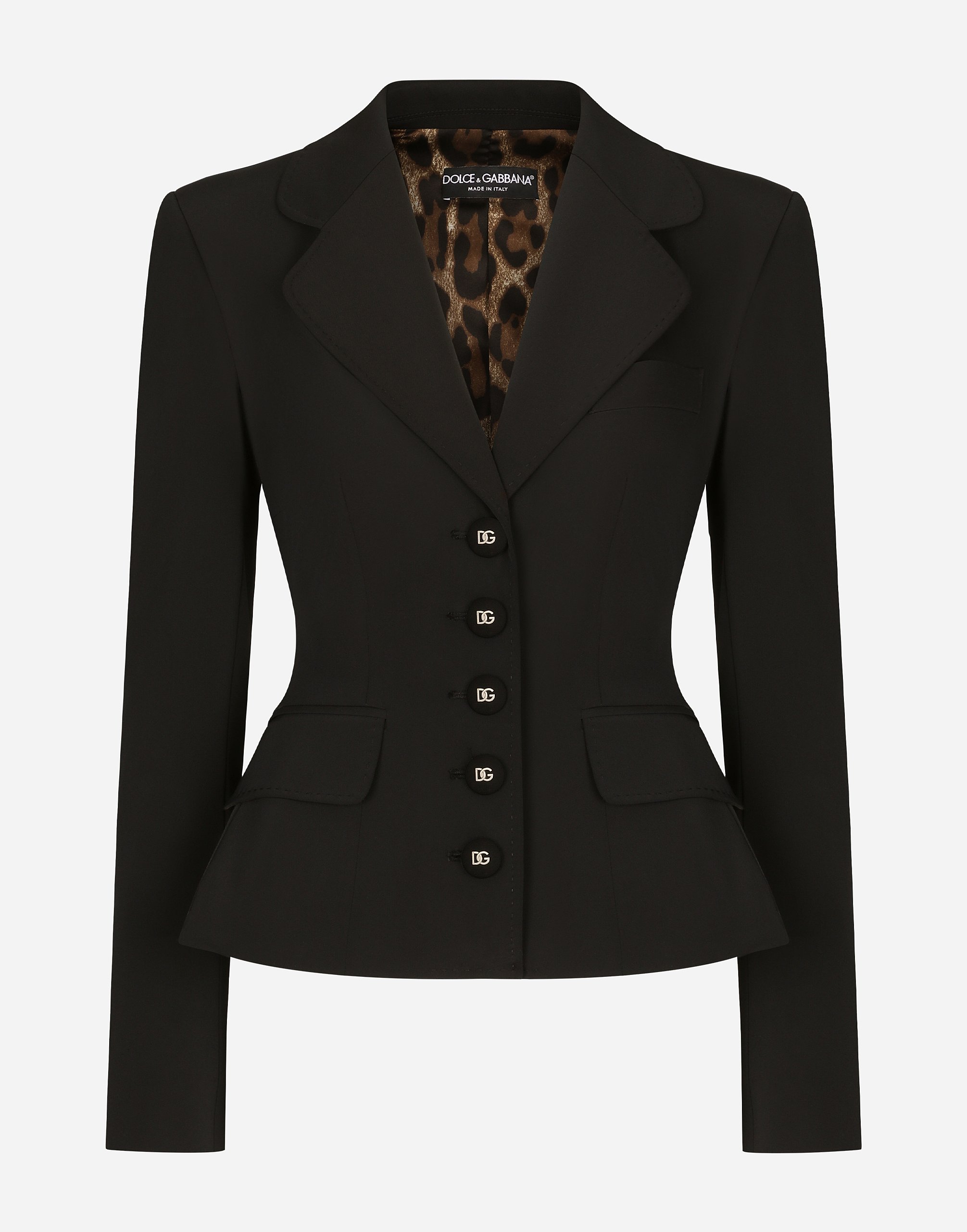 Dolce & Gabbana Technical Gabardine Dolce Jacket In Black