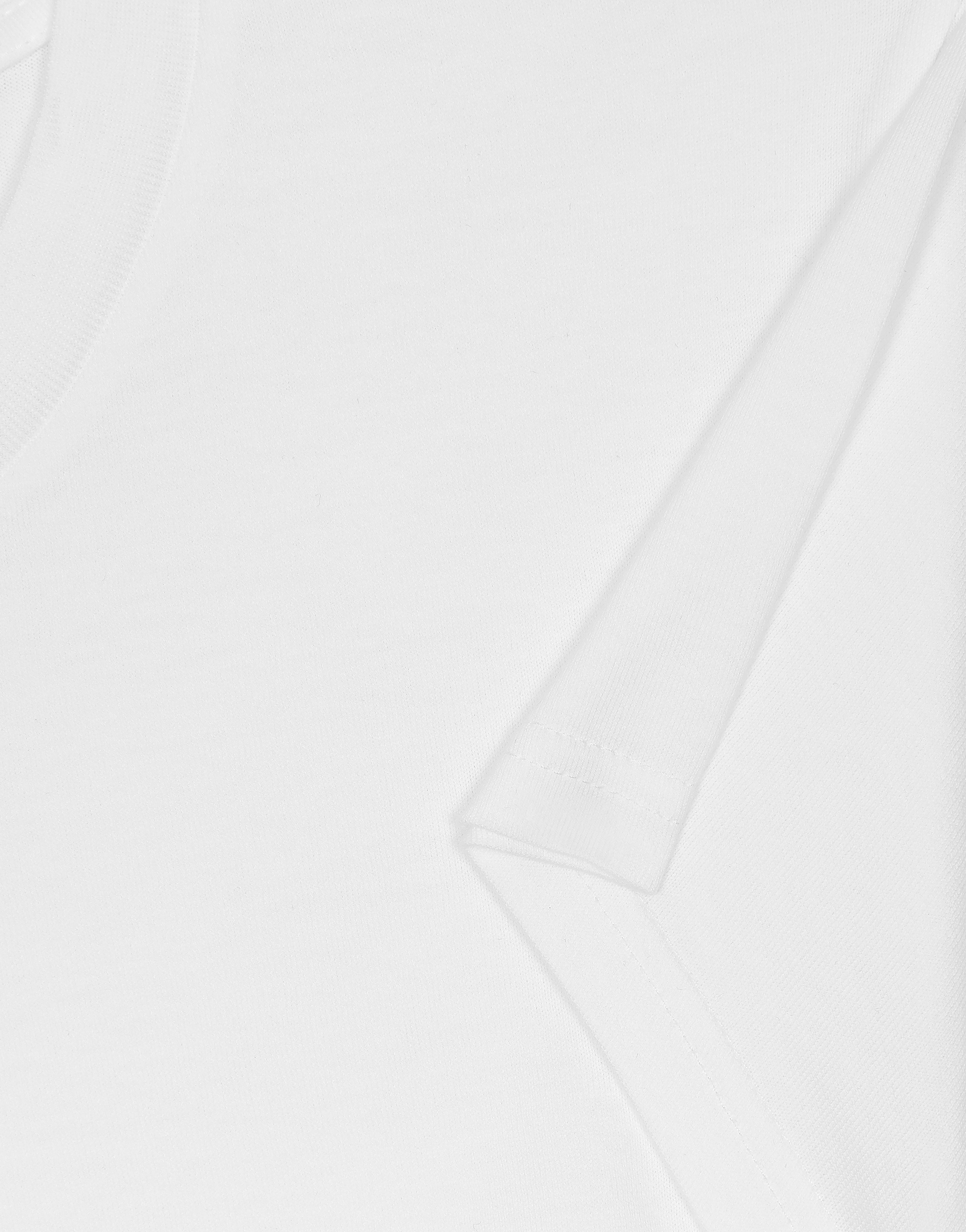 Dolce & Gabbana Logo-plaque Cotton Cropped T-shirt In White