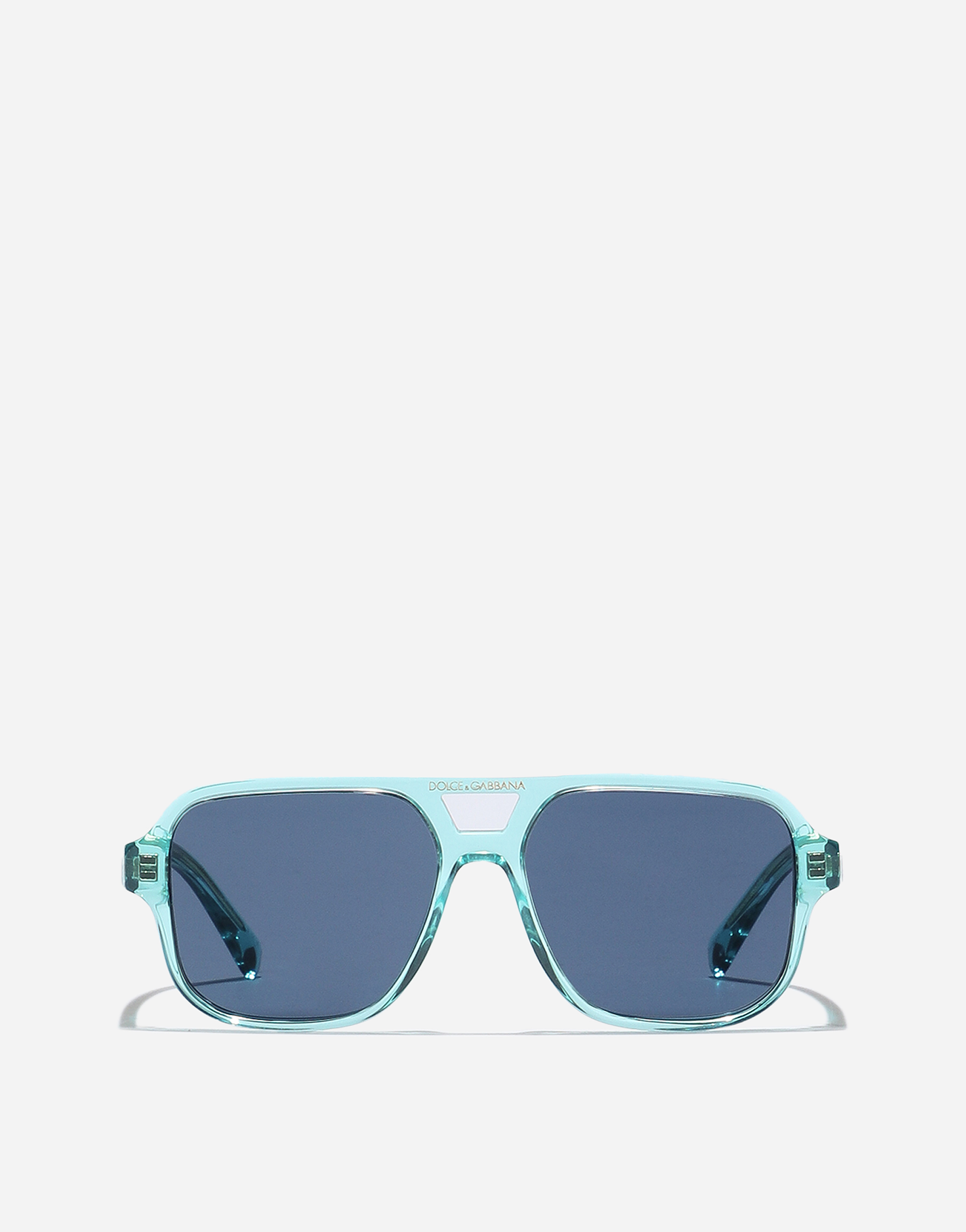 Dolce & Gabbana Mini Me Sunglasses In Transparent Blue