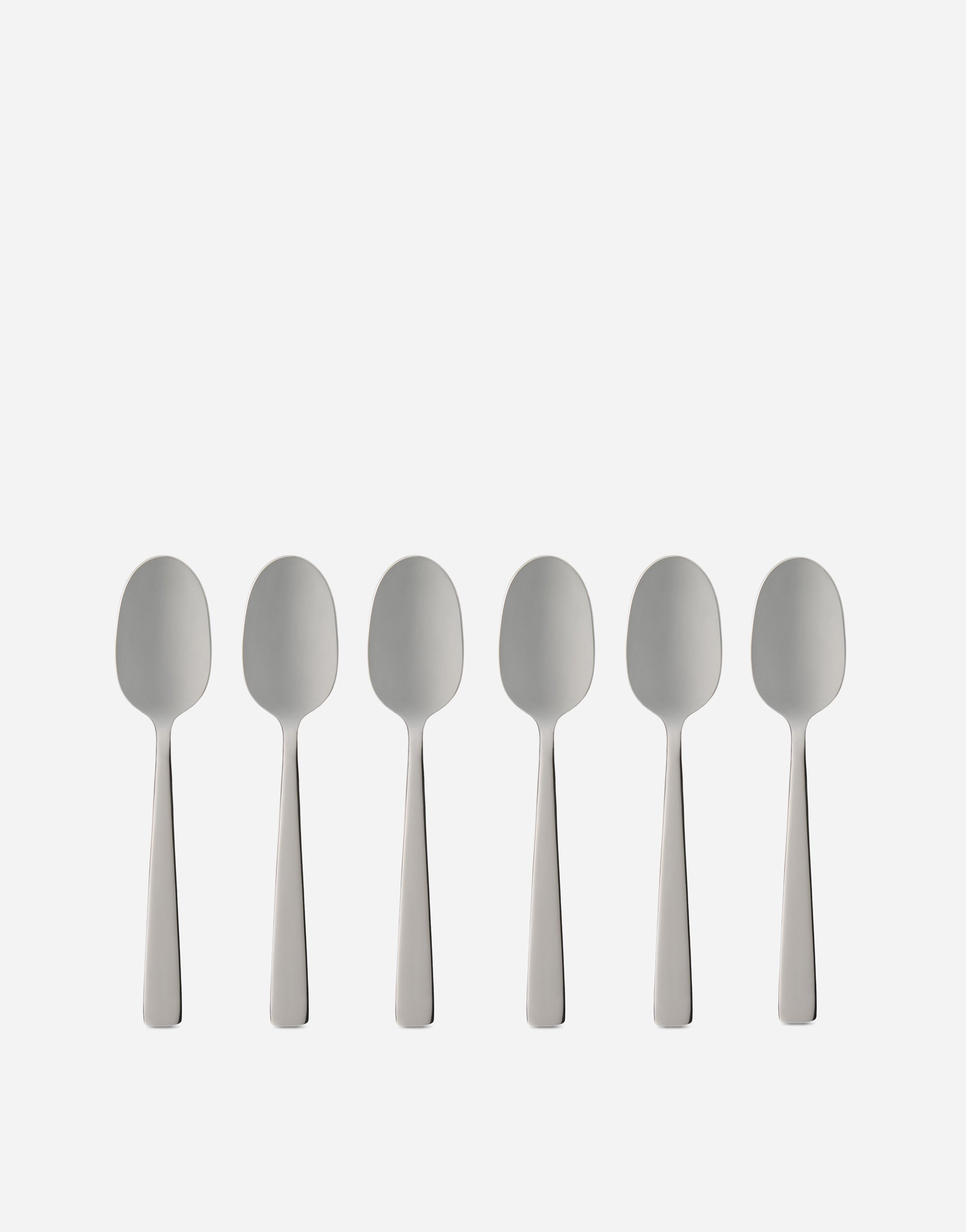 Dolce & Gabbana Set 6 Inox Coffee Spoons In Multicolor