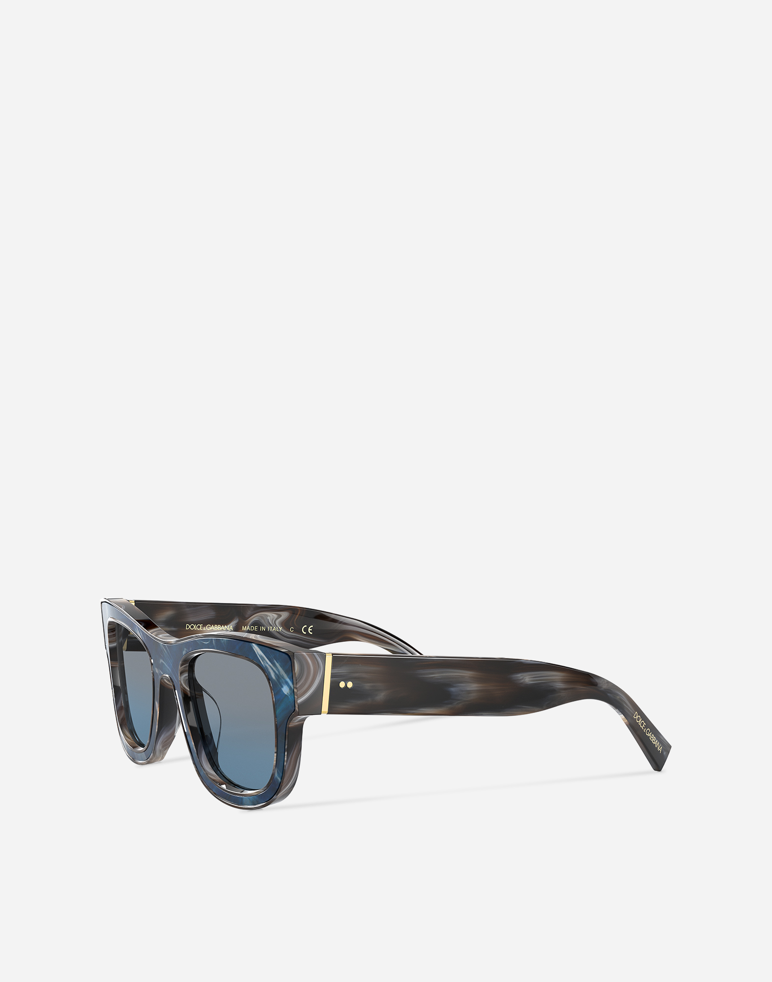 Shop Dolce & Gabbana Domenico Deep Sunglasses In Brown And Blue