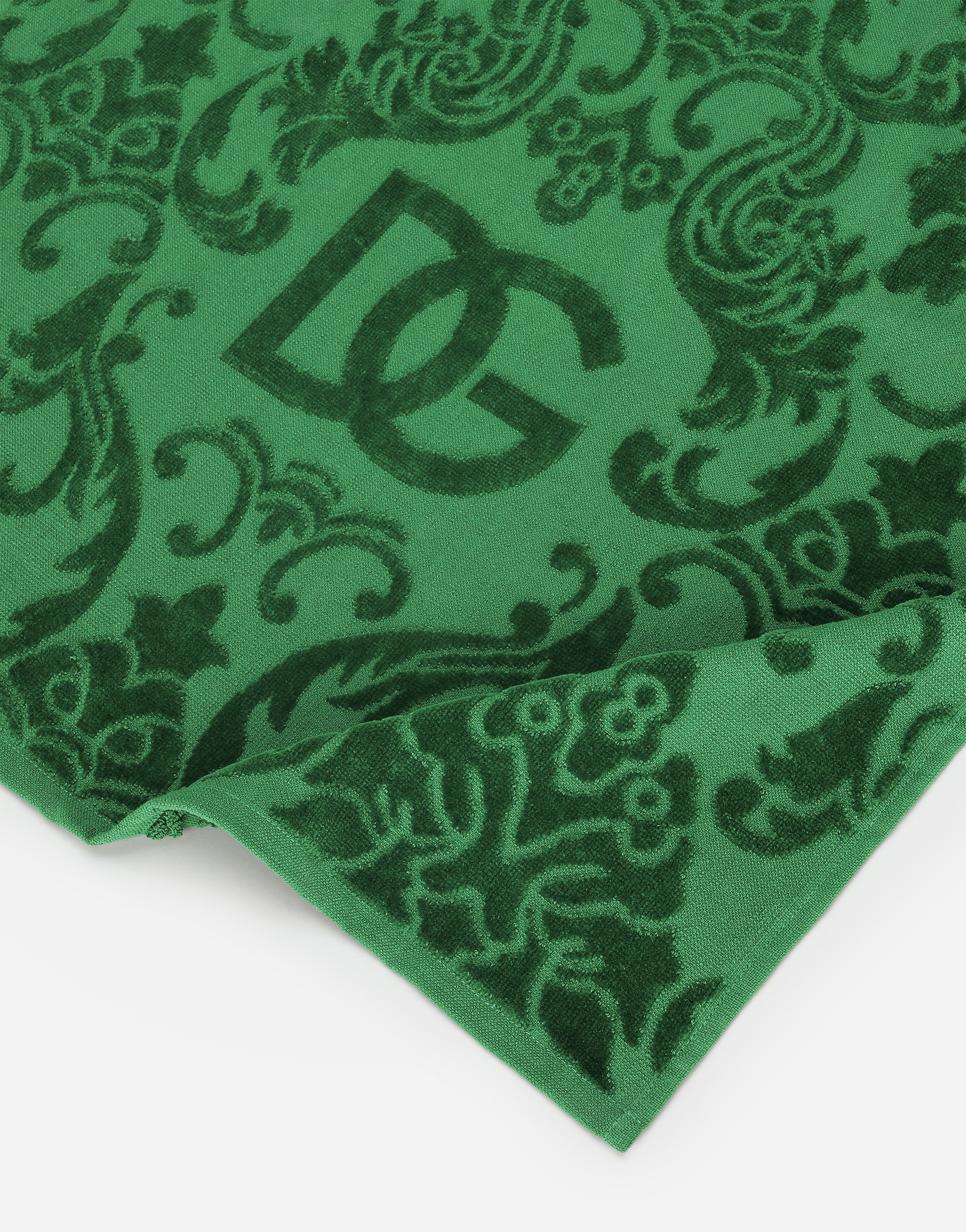 Dolce & Gabbana - Dg Logo Jacquard Set Of 5 Towels - Green In Multicolor