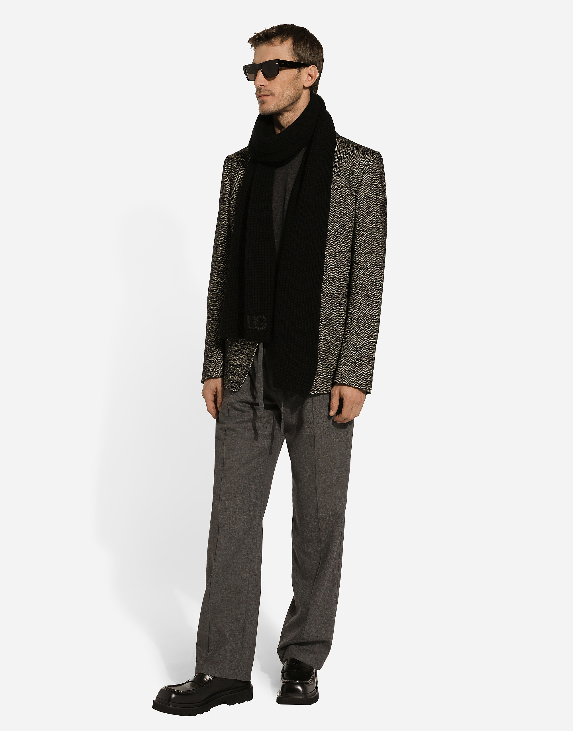 Single-breasted wool Portofino-fit jacket