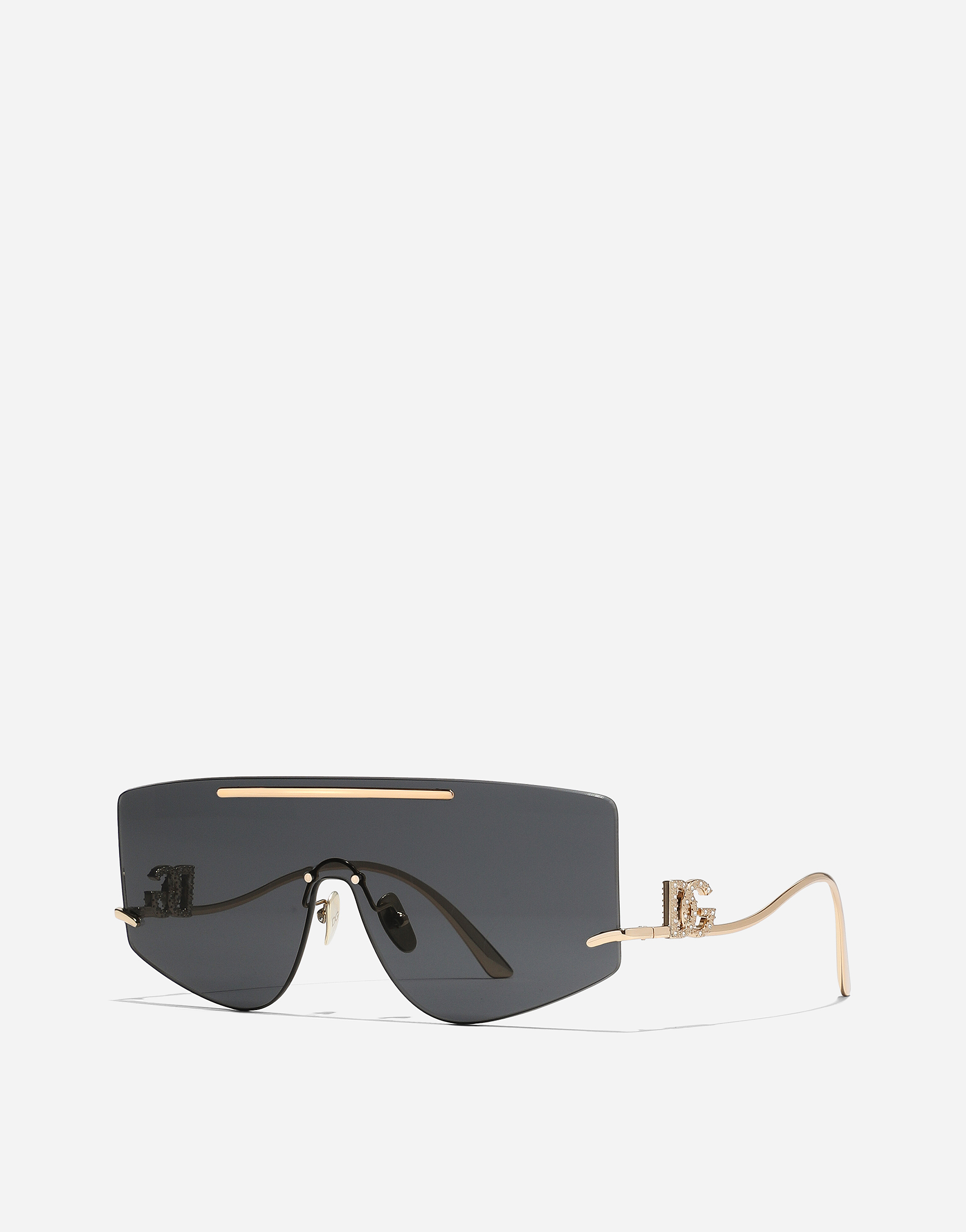 Dolce & Gabbana Dg Crystal Sunglasses In Black