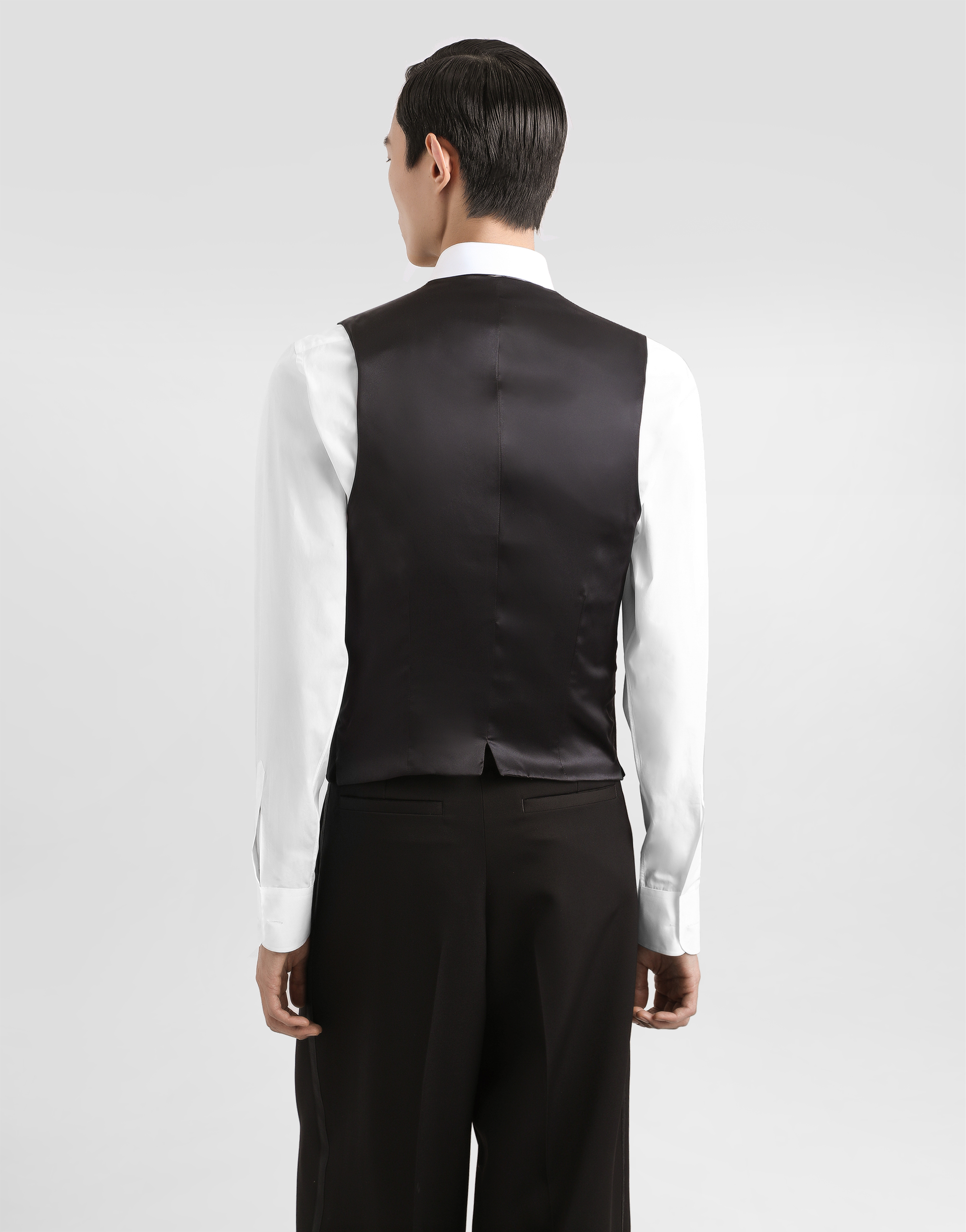 Wool and silk vest