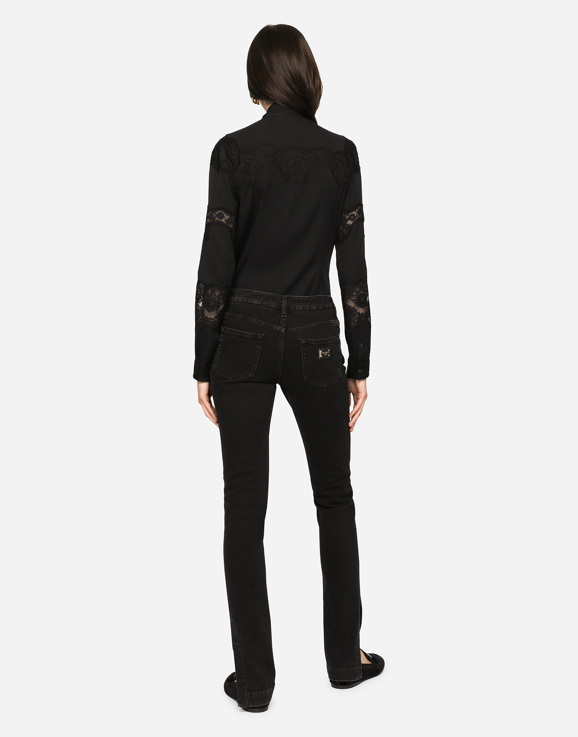 Dolce & Gabbana Washed Denim Girly Jeans In Multicolor