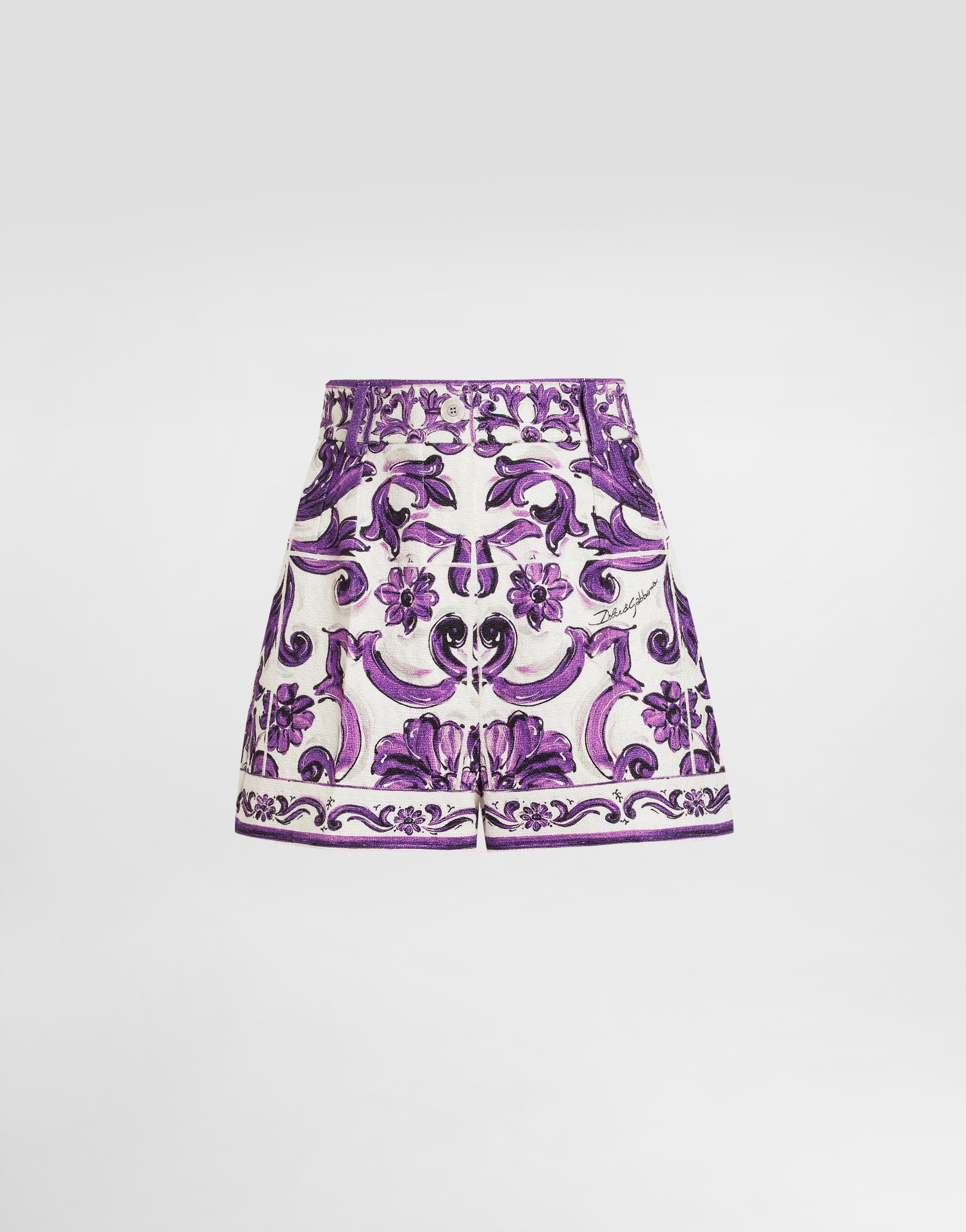Dolce & Gabbana Majolic-print Shorts In Multi