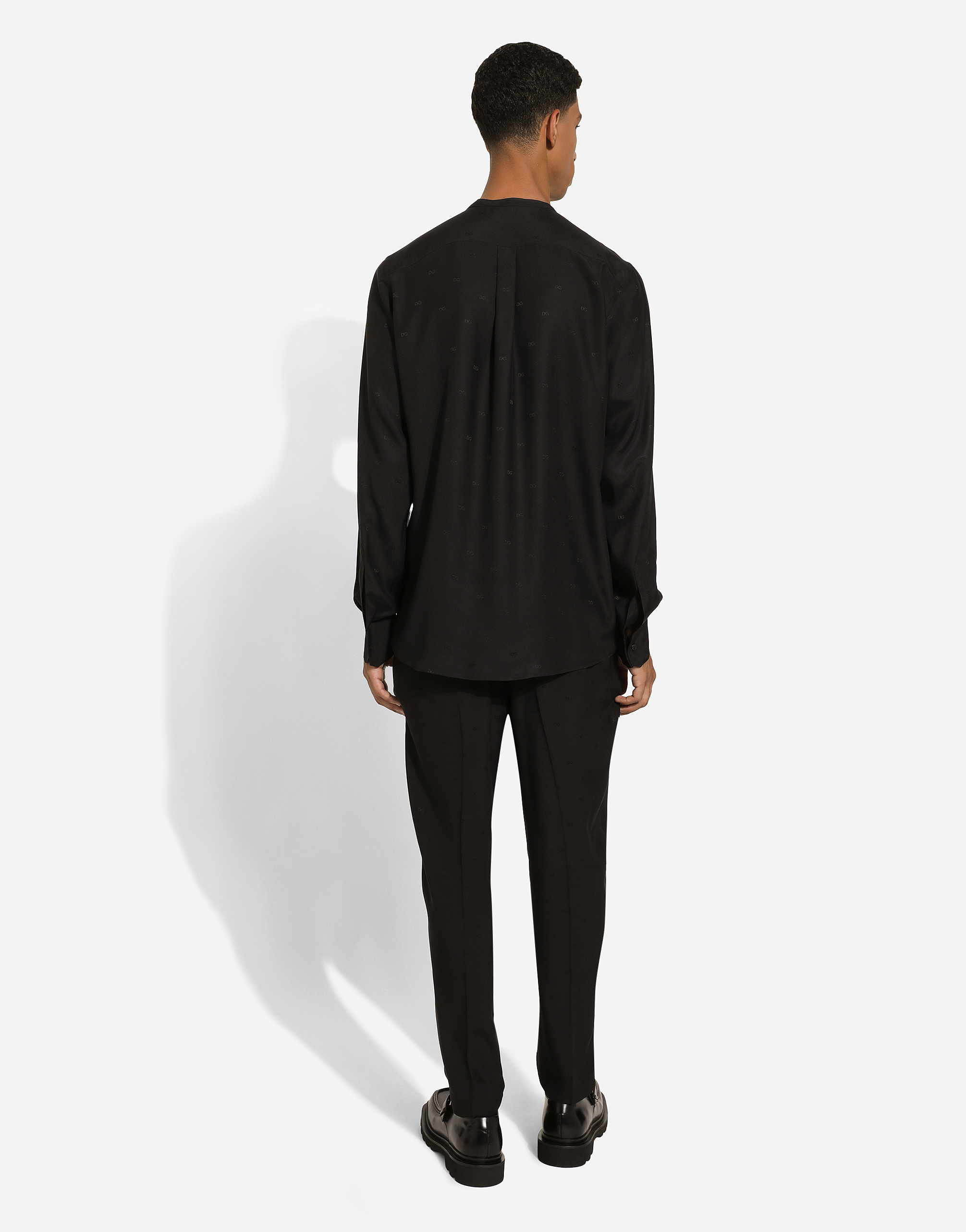 Silk crepe de chine jogging pants