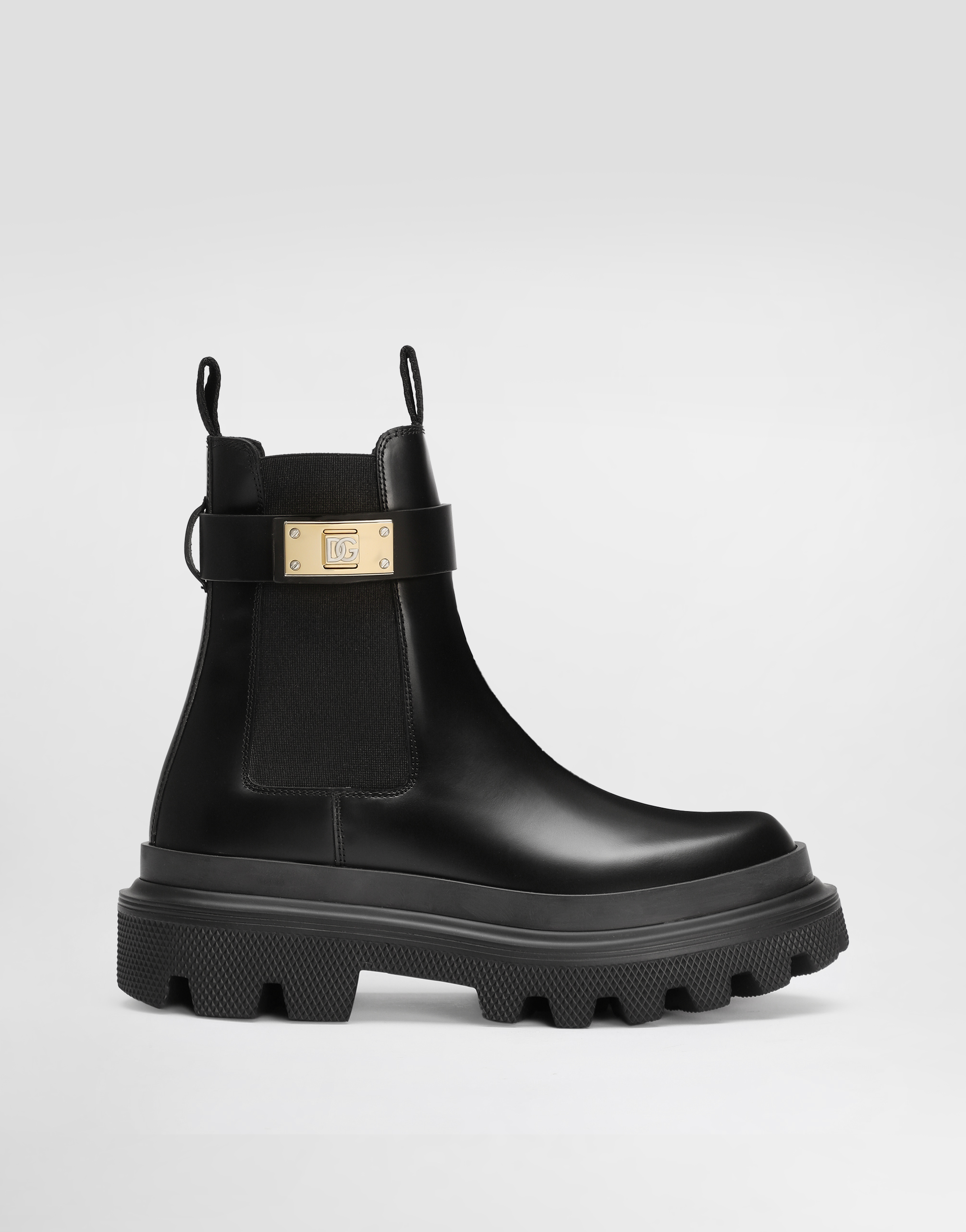 DOLCE & GABBANA CALFSKIN ANKLE BOOTS