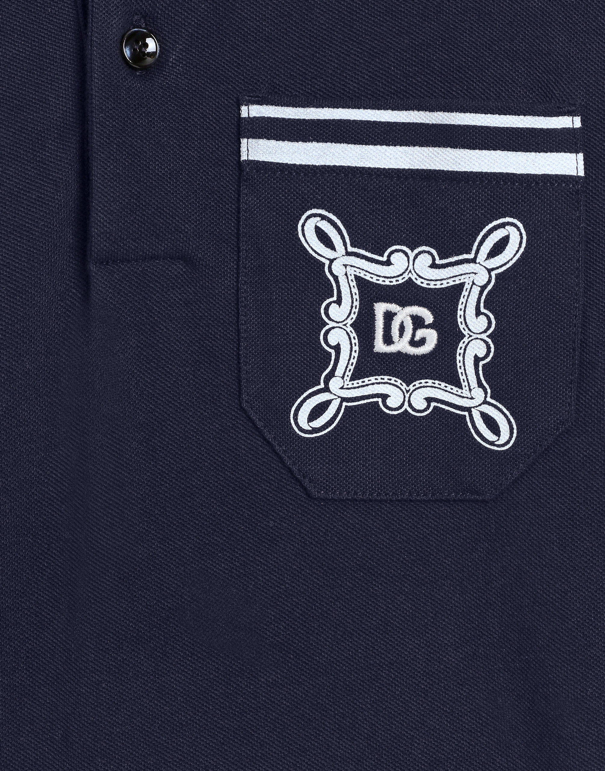 Piqué polo-shirt with DG logo