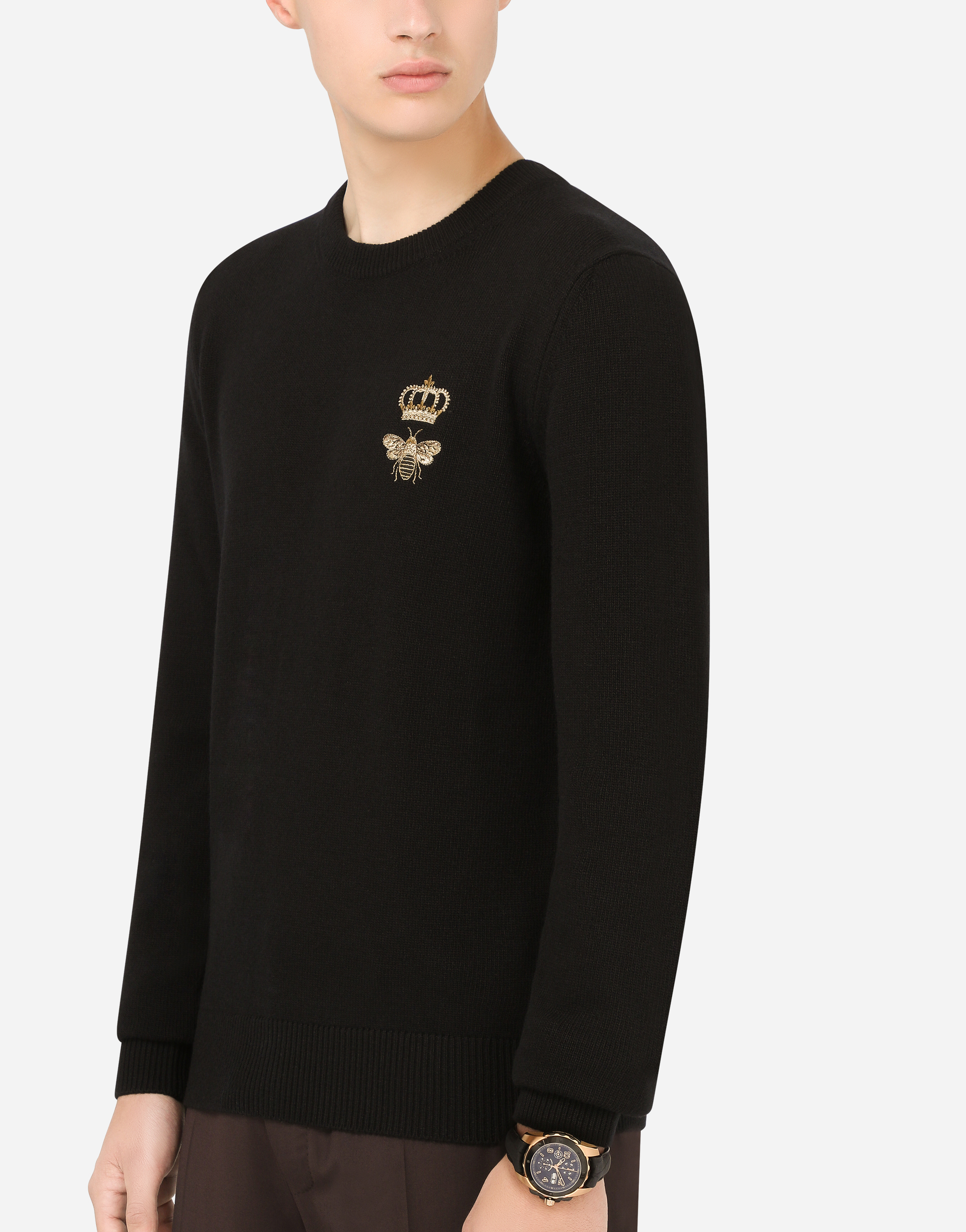 DOLCE & GABBANA DS5 WATCH IN RED GOLD AND STEEL WITH PVD COATING