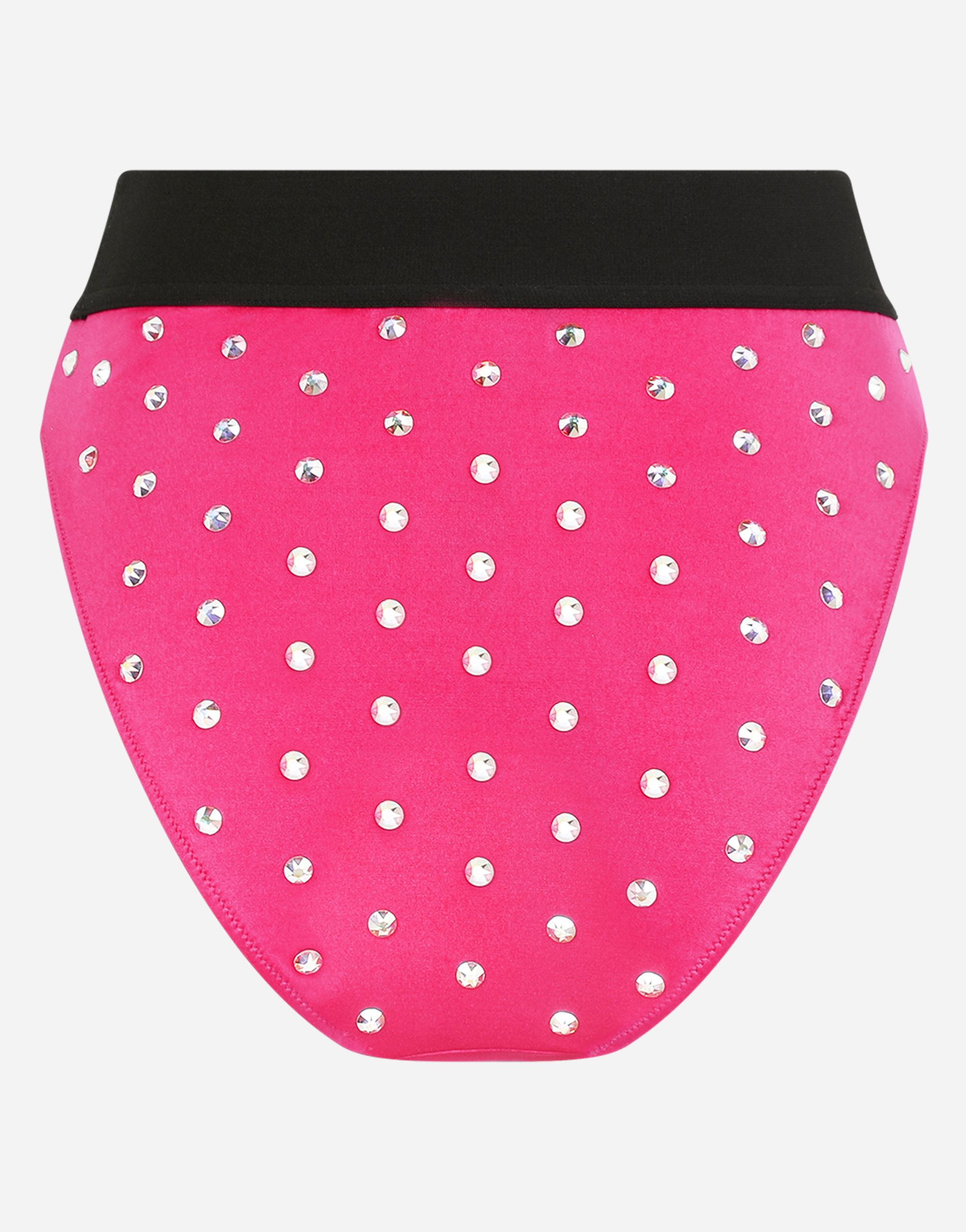 DOLCE & GABBANA HIGH-WAISTED PANTIES WITH RHINESTONES