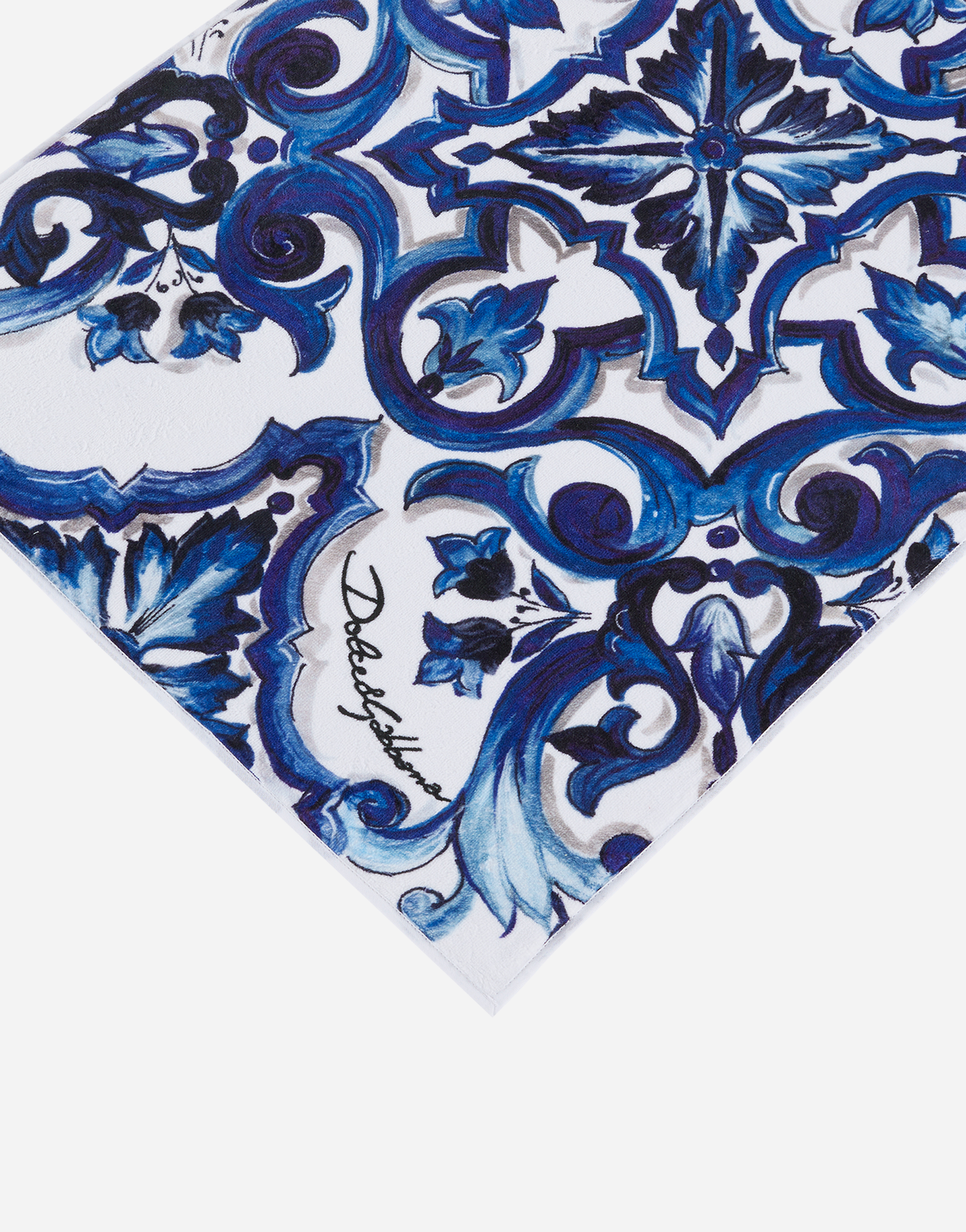 Shop Dolce & Gabbana Terry Cotton Bath Mat In Multicolor