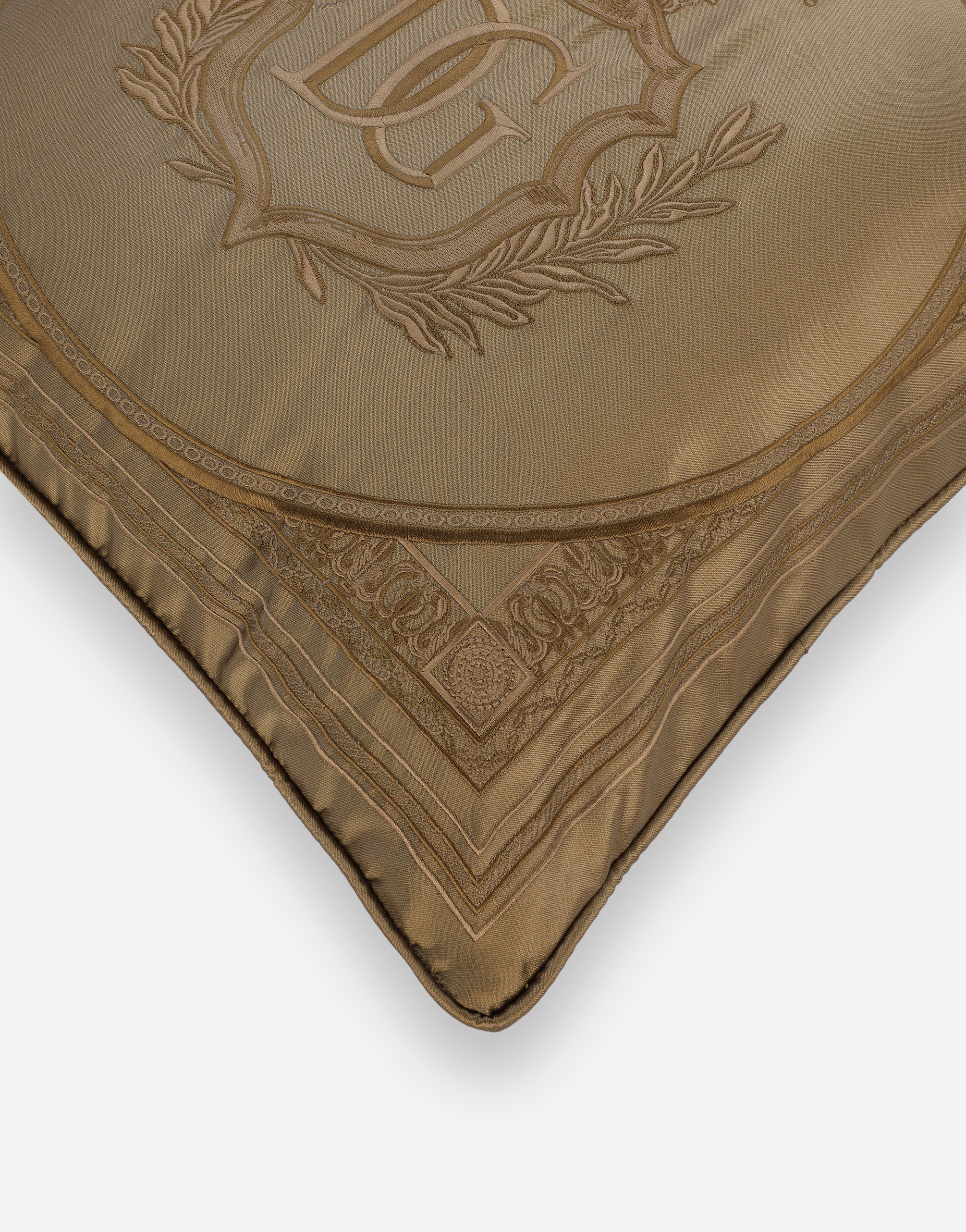 Dolce & Gabbana Mikado Silk Cushion Small In Multicolor