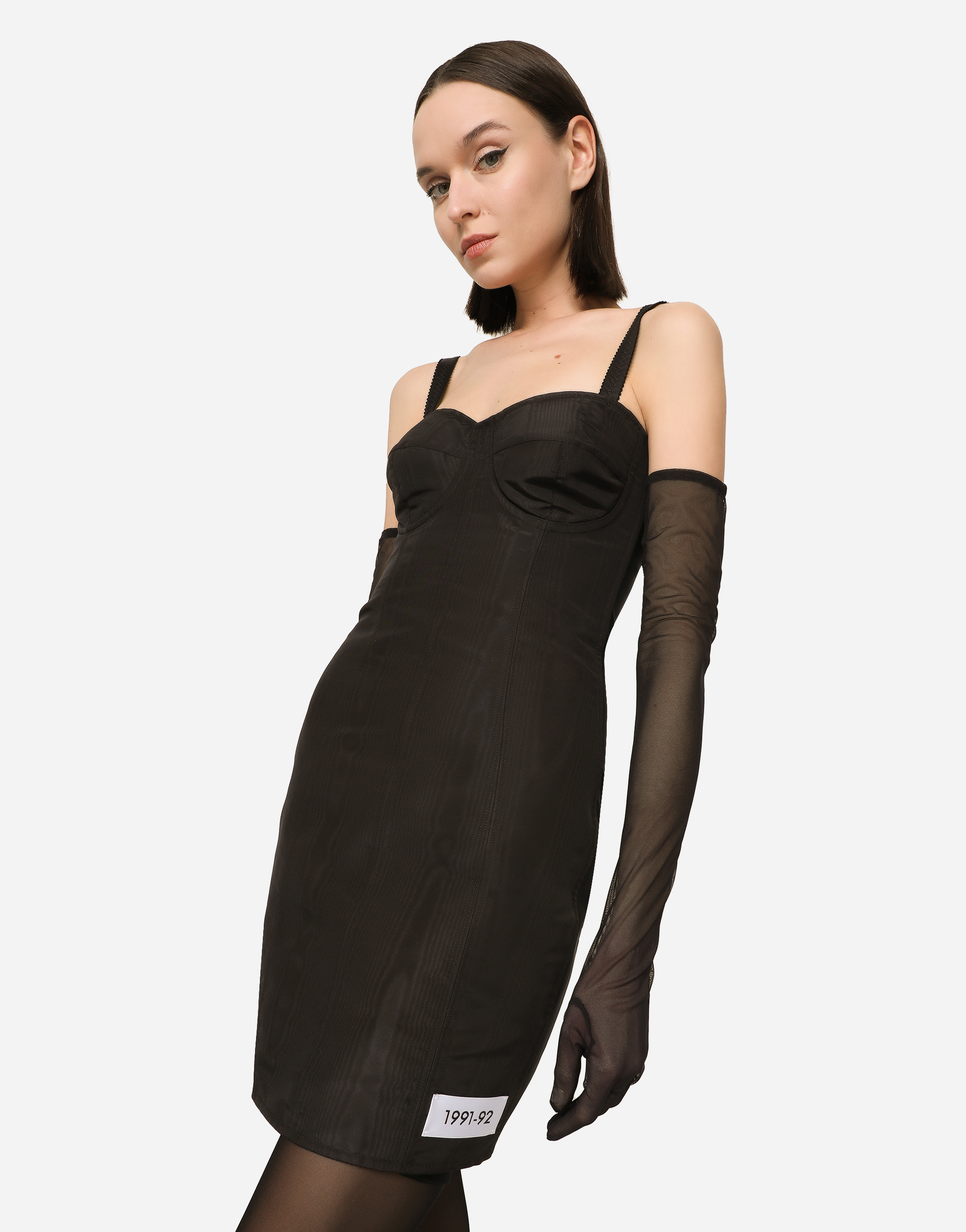 DOLCE & GABBANA KIM DOLCE&GABBANA MOIRÉ FAILLE MINIDRESS