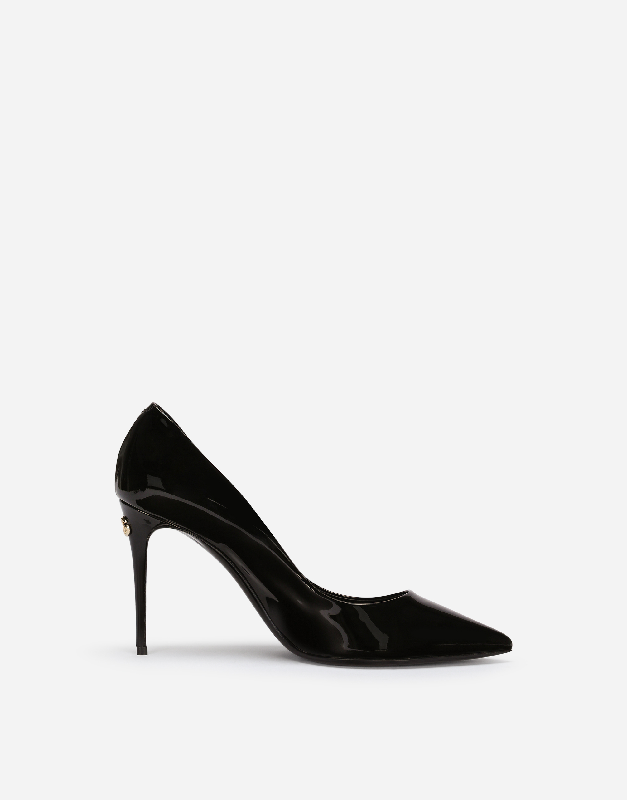 Dolce & Gabbana Patent Leather Cardinale Pumps In Black
